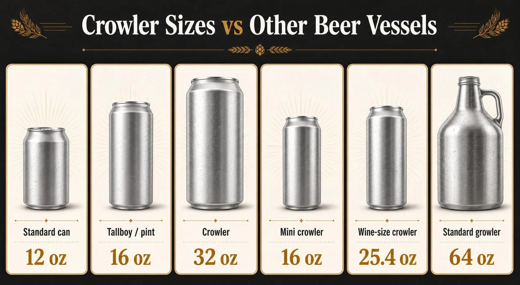 How Many Ounces In A Crowler? The Complete, No-Nonsense Guide With Real-World Experience (2026 Edition) 1 Crowler Sizes vs Other Beer Vessels — key facts at a glance