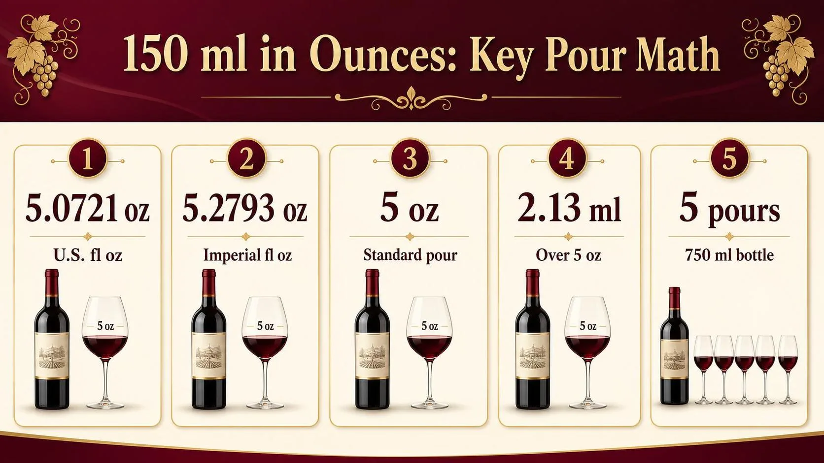 How Many Ounces Is 150 Ml? 1 150 ml in Ounces: Key Pour Math — key facts at a glance