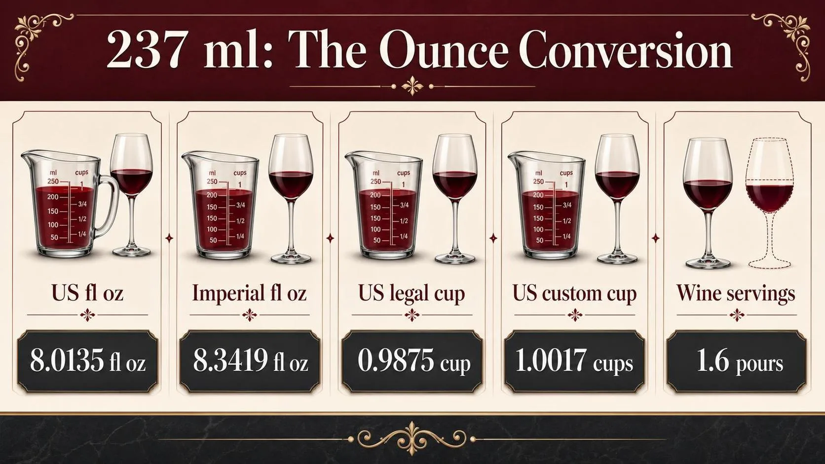 237 ml: The Ounce Conversion — key facts at a glance