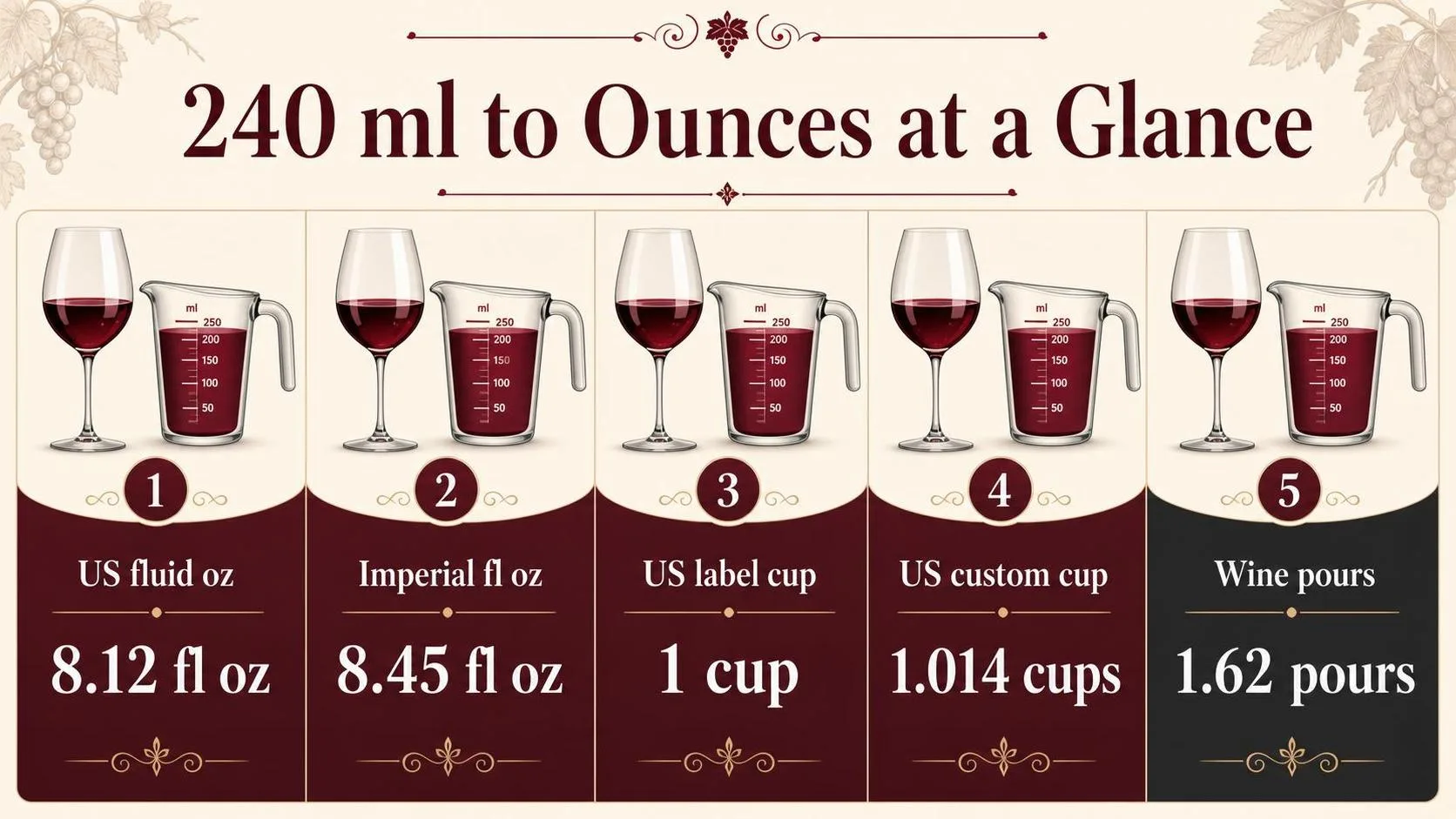 How Many Ounces Is 240 Ml? 1 240 ml to Ounces at a Glance — key facts at a glance