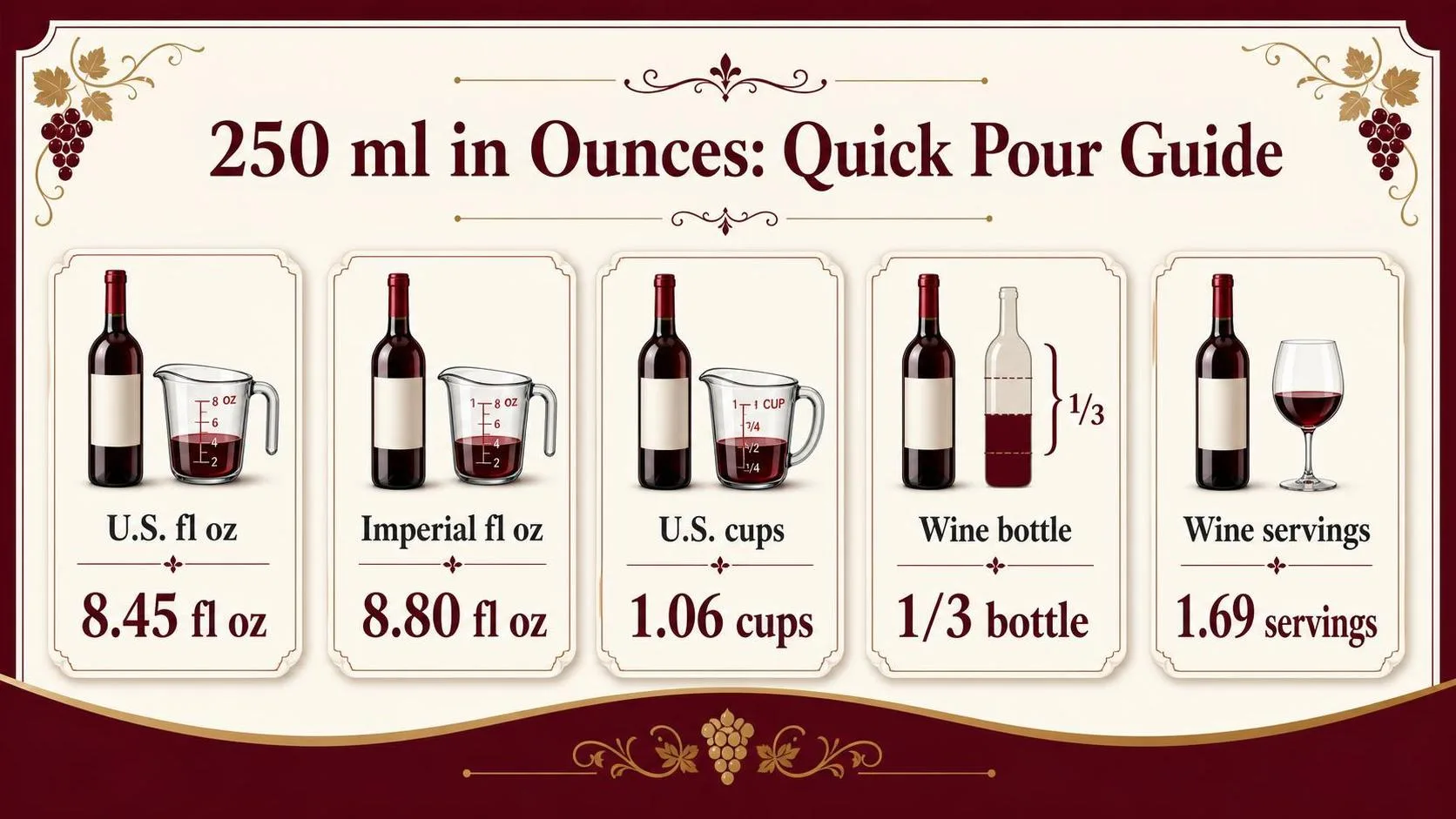 7 Essential Facts About How Many Ounces Is 250 Ml for Perfect Measurement Accuracy 1 250 ml in Ounces: Quick Pour Guide — key facts at a glance