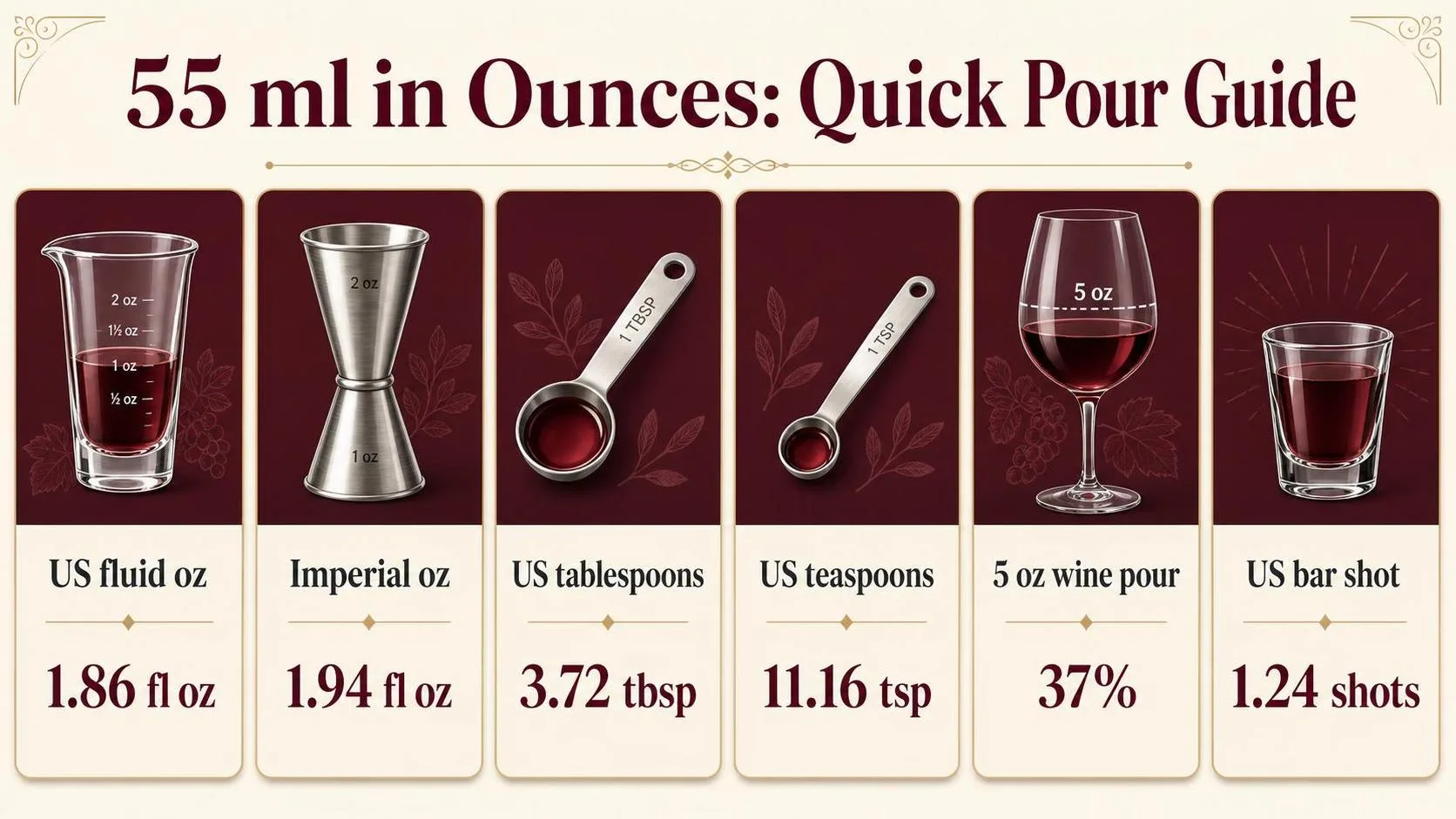 How Many Ounces Is 55 Ml? 1 55 ml in Ounces: Quick Pour Guide — key facts at a glance