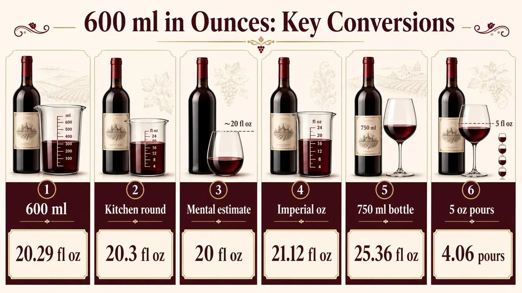600 ml in Ounces: Key Conversions — key facts at a glance
