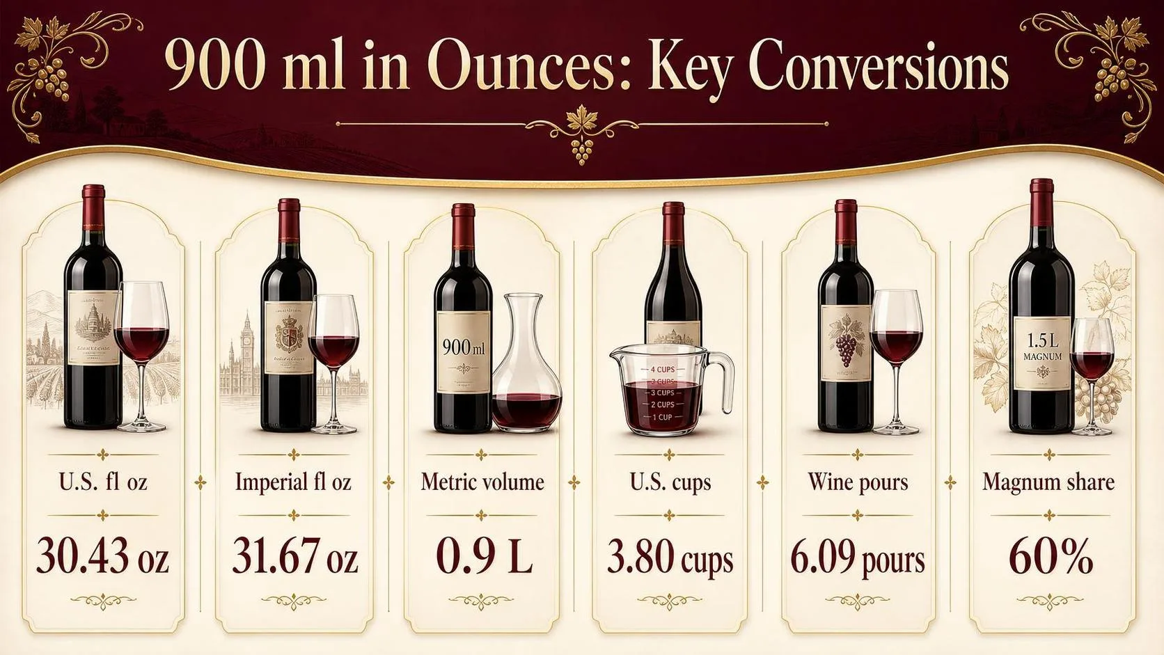 900 ml in Ounces: Key Conversions — key facts at a glance