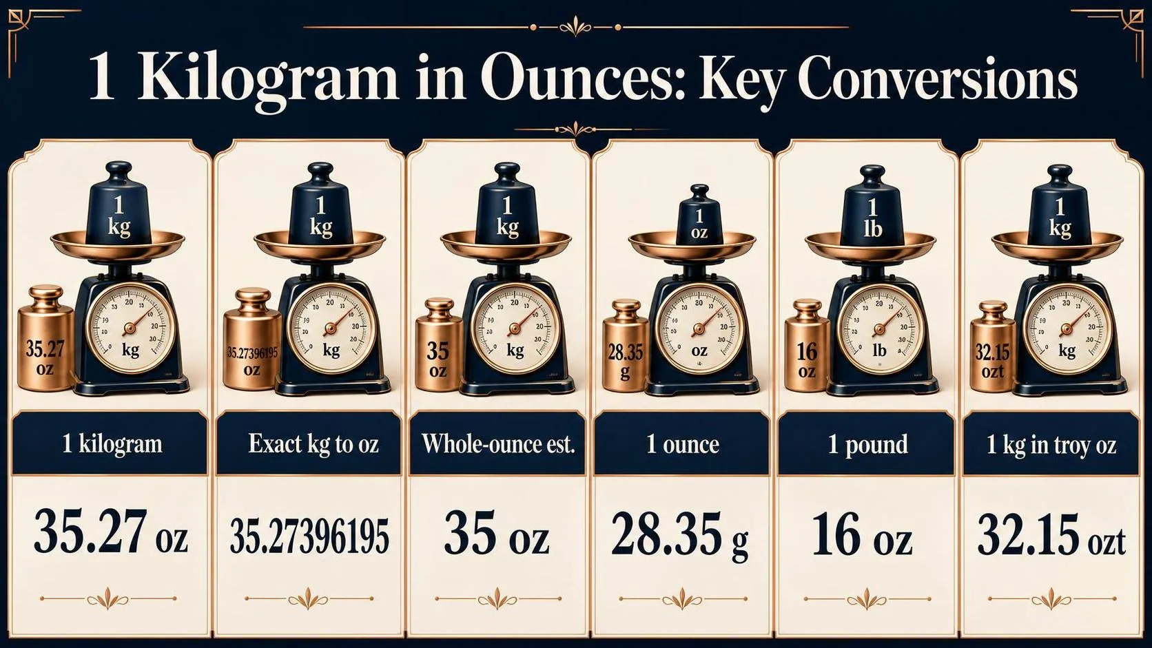 1 Kilogram in Ounces: Key Conversions — key facts at a glance