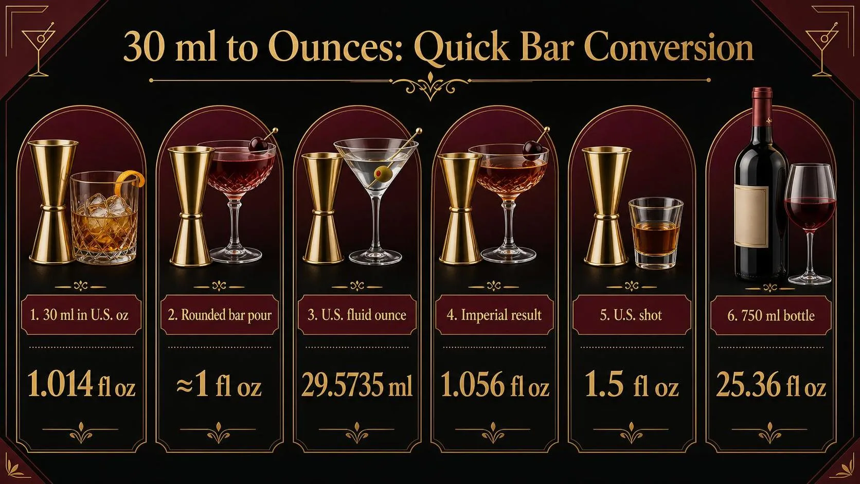 30 ml to Ounces: Quick Bar Conversion — key facts at a glance