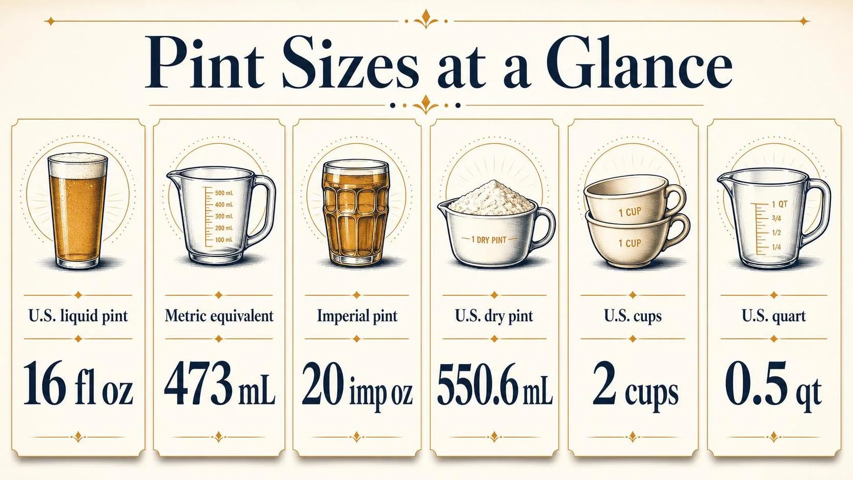 Pint Sizes at a Glance — key facts at a glance