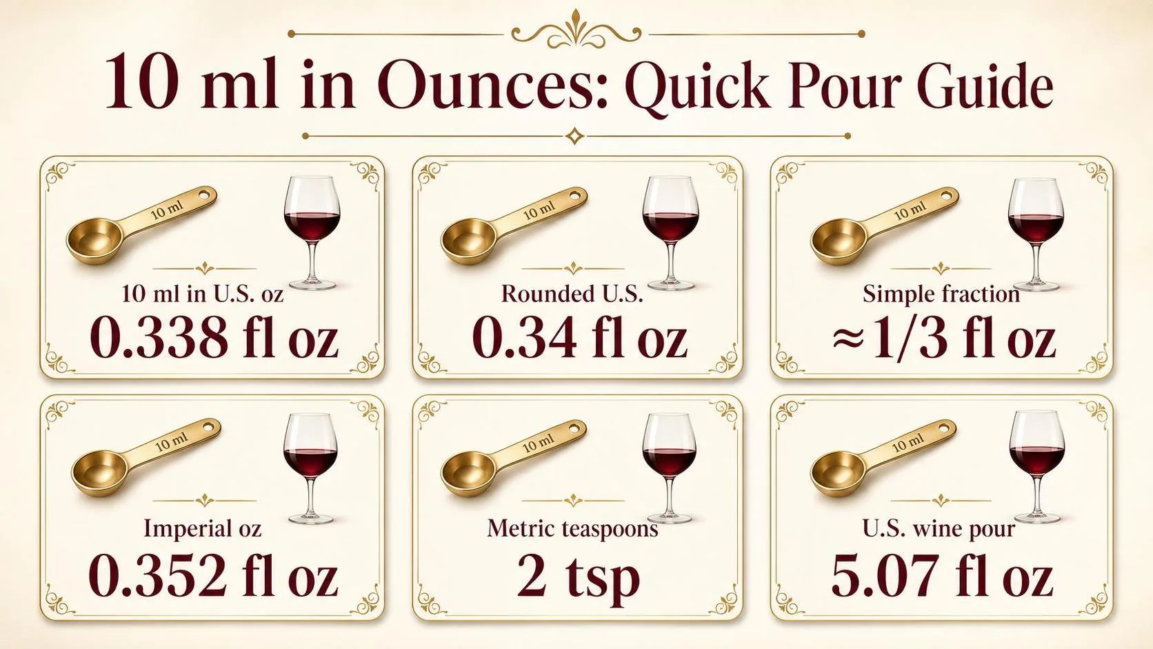 How Many Oz Is 10 Ml? 1 10 ml in Ounces: Quick Pour Guide — key facts at a glance