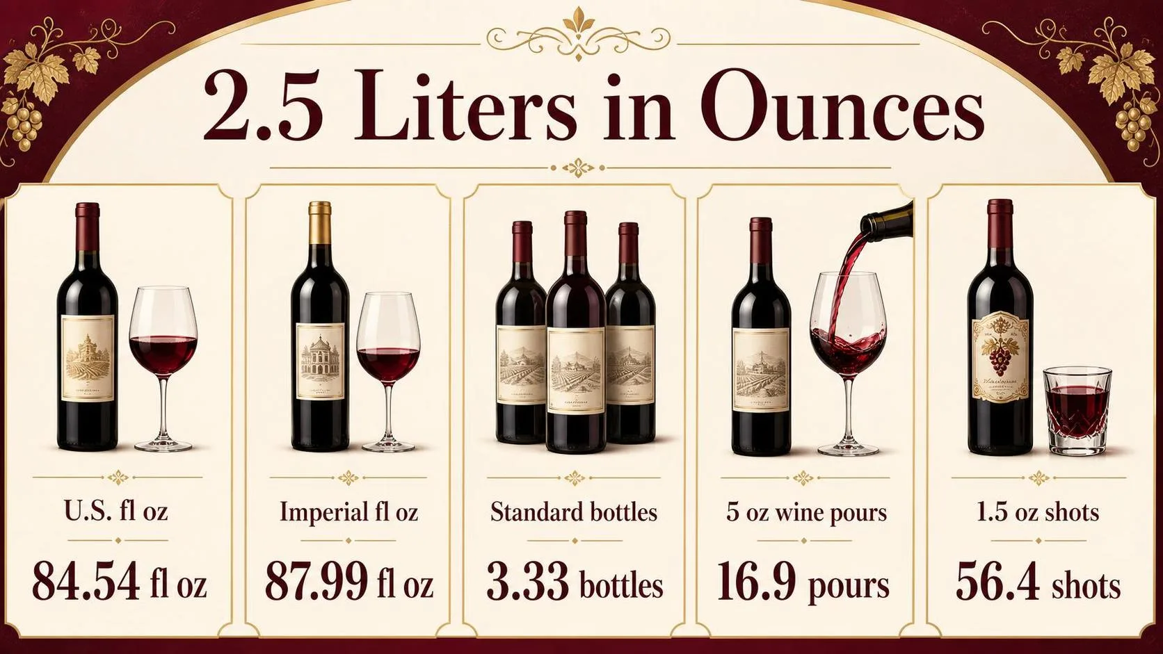 How Many Oz Is 2.5 Liters? 1 2.5 Liters in Ounces — key facts at a glance