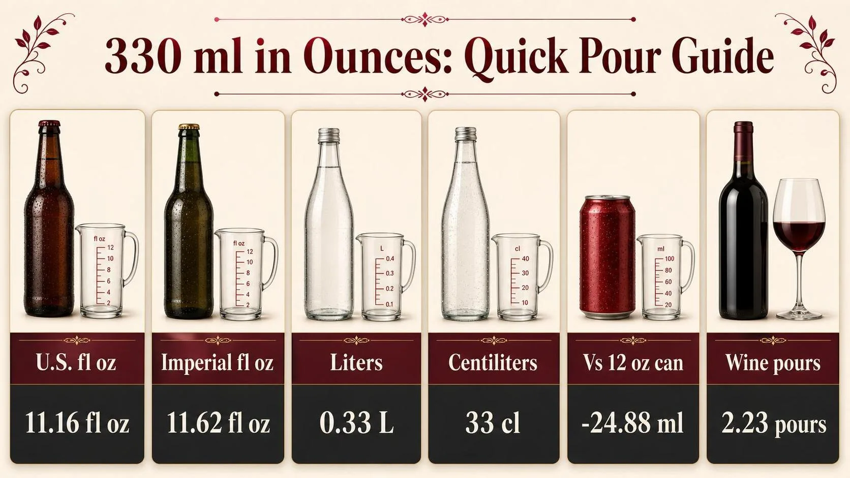 How Many Oz Is 330 Ml? 1 330 ml in Ounces: Quick Pour Guide — key facts at a glance