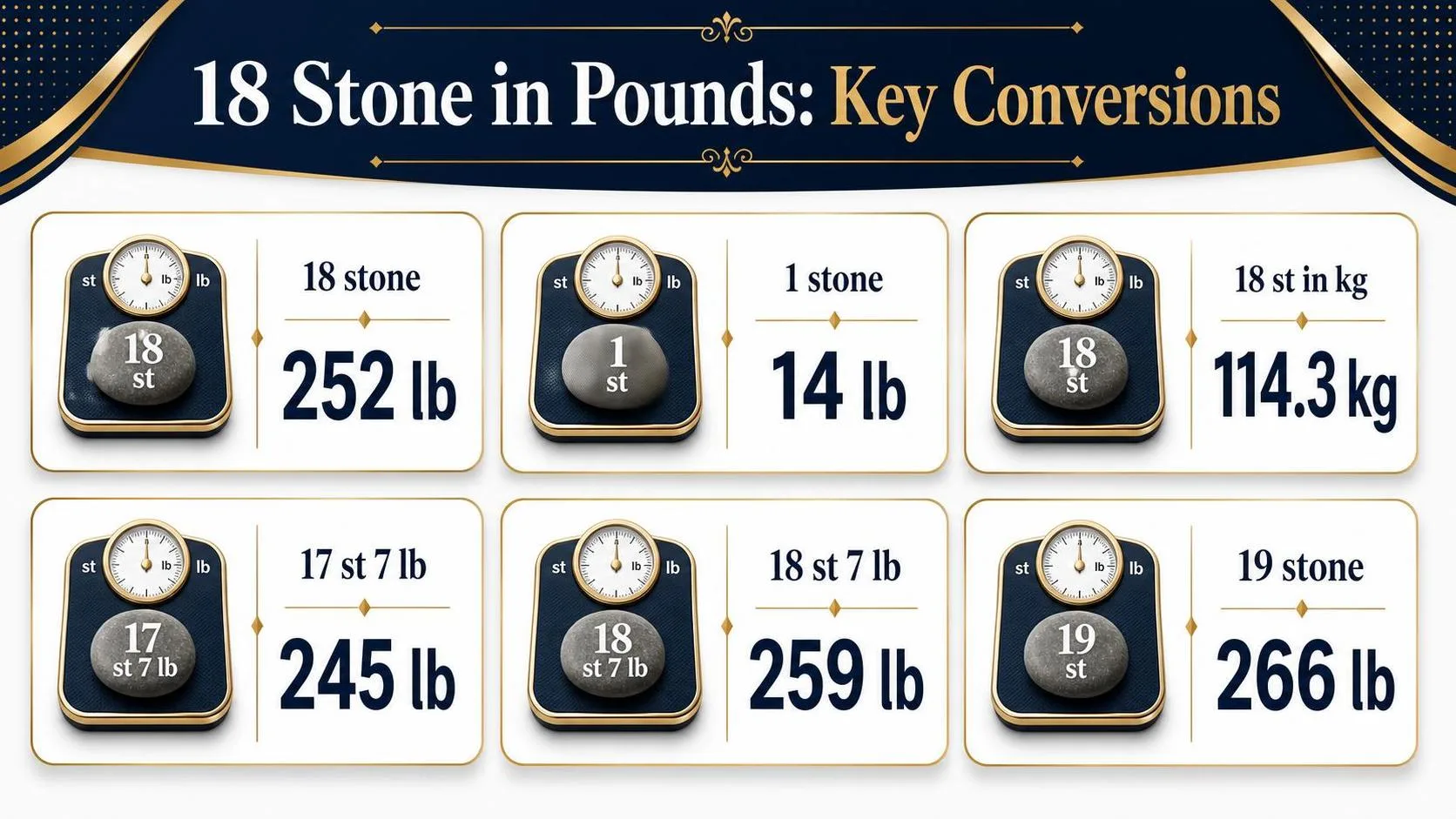 How Many Pounds Is 18 Stone? 1 18 Stone in Pounds: Key Conversions — key facts at a glance