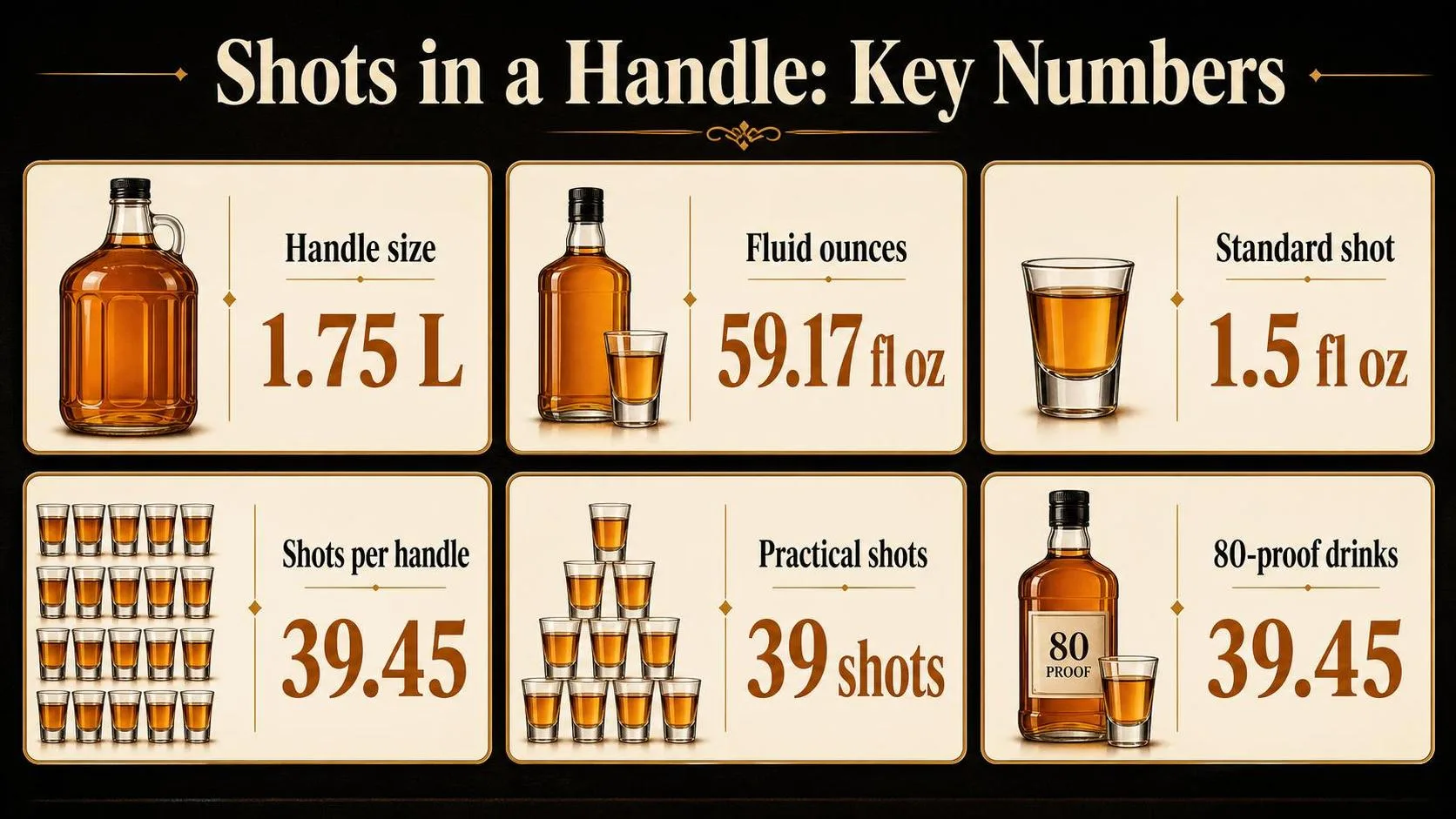 How Many Shots Are In A Handle? 1 Shots in a Handle: Key Numbers — key facts at a glance