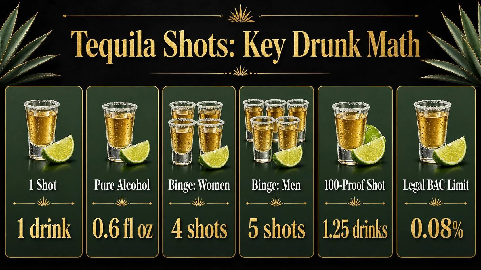 How Many Shots Of Tequila To Get Drunk? Find Out Now 1 Tequila Shots: Key Drunk Math — key facts at a glance