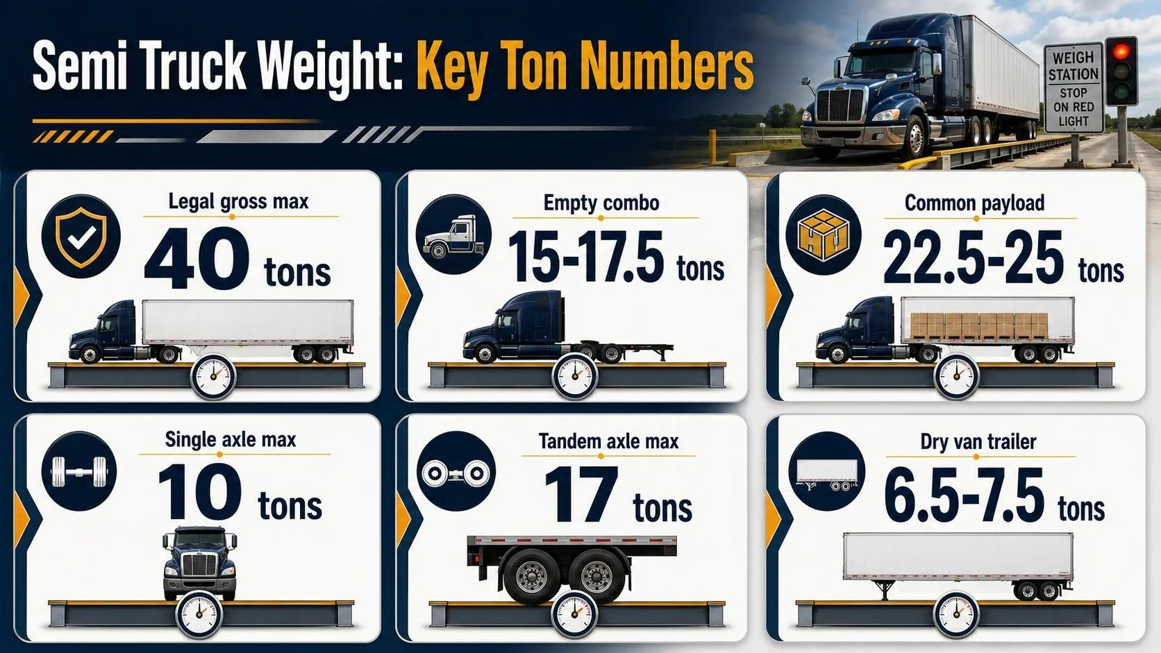 11 Essential Facts About How Many Tons Is A Semi Truck (2026 Expert Weight & Logistics Guide) 1 Semi Truck Weight: Key Ton Numbers — key facts at a glance