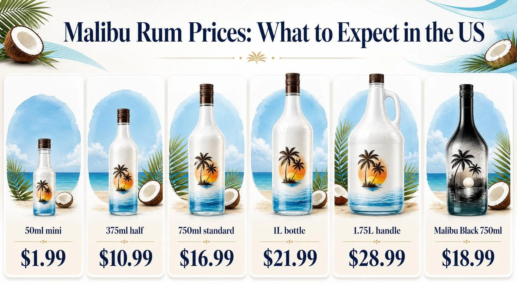 Malibu Rum Prices: What to Expect in the US — key facts at a glance