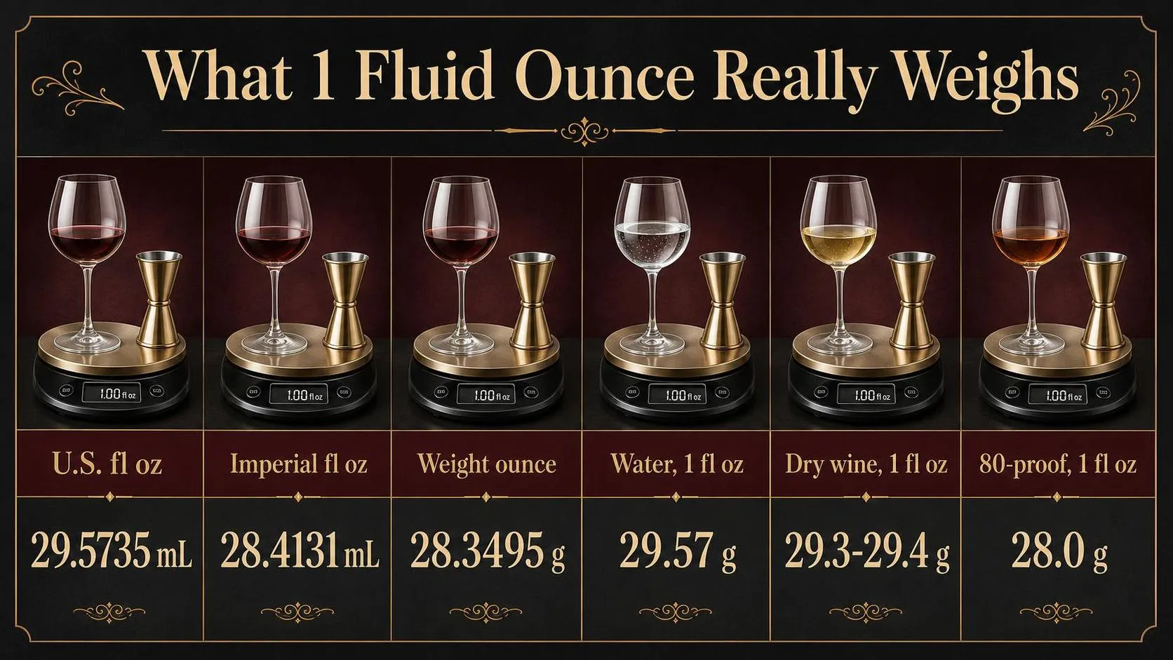 What 1 Fluid Ounce Really Weighs — key facts at a glance