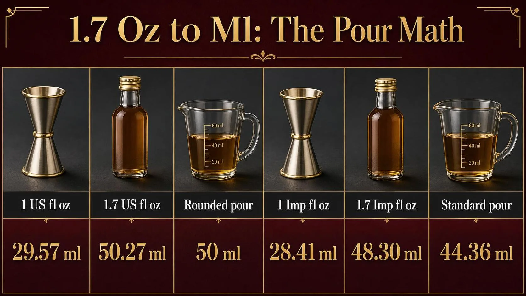 1.7 Oz to Ml: The Pour Math — key facts at a glance