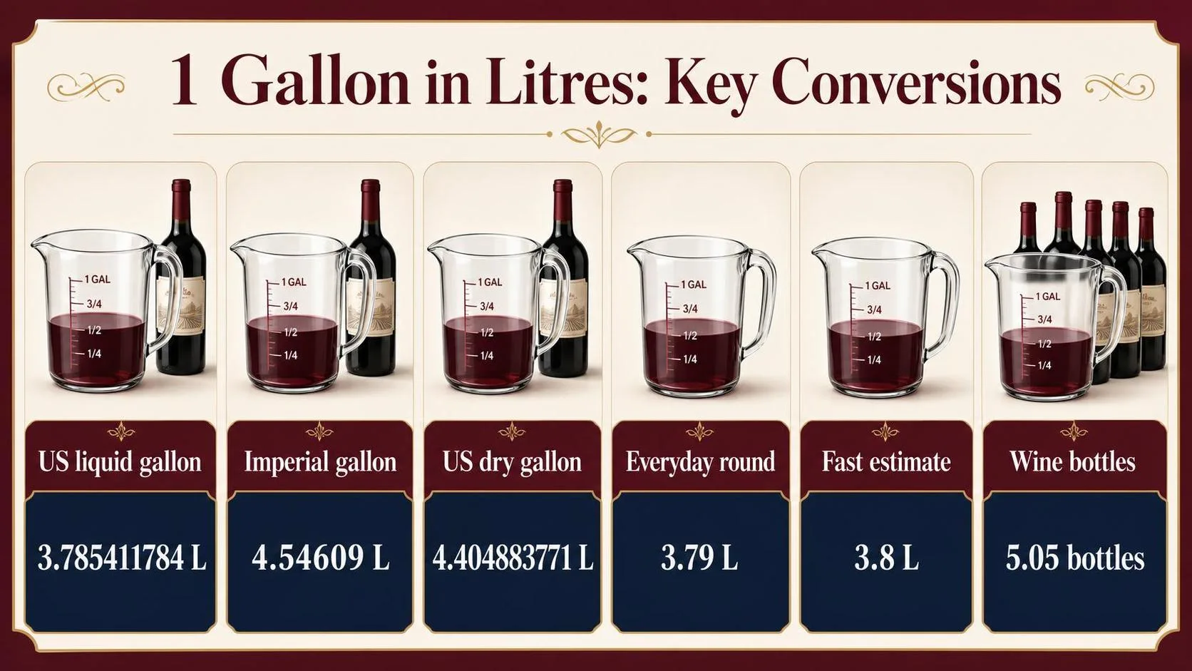How Much Is 1 Gallon In Litres? 1 1 Gallon in Litres: Key Conversions — key facts at a glance
