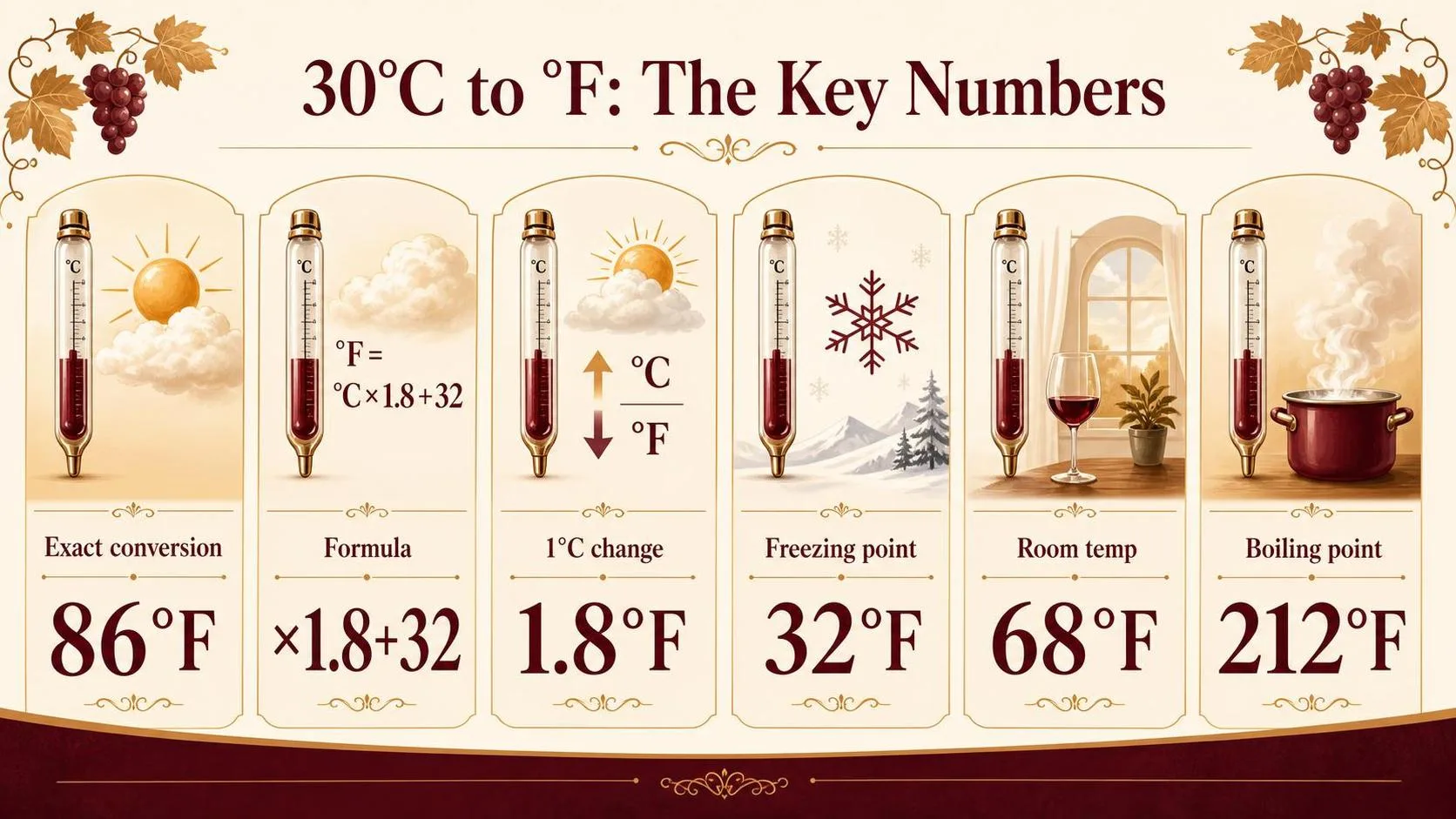 How Much Is 30 Degrees C In Fahrenheit? 1 30°C to °F: The Key Numbers — key facts at a glance
