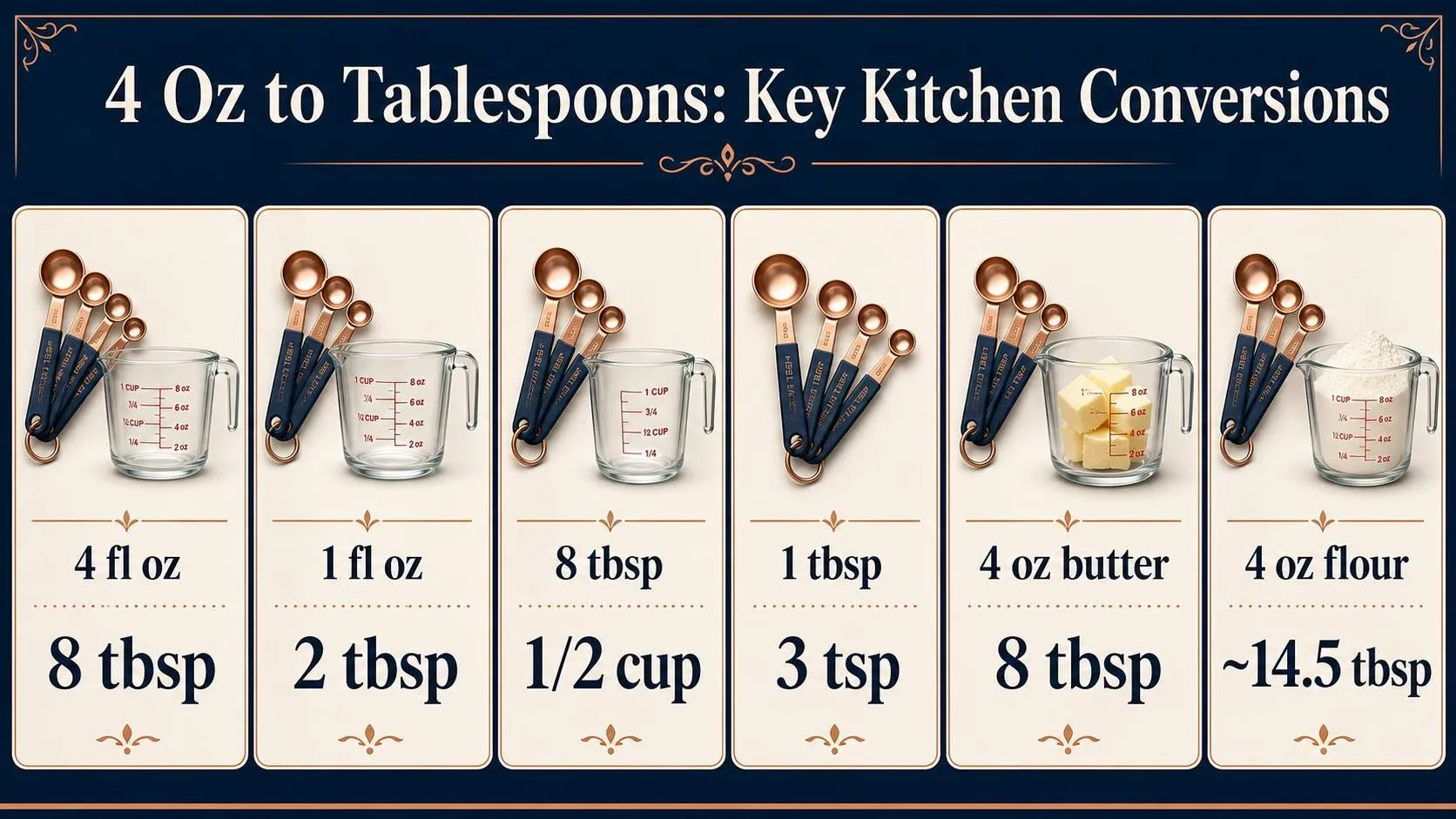 How Much Is 4 Oz In Tablespoons? 1 4 Oz to Tablespoons: Key Kitchen Conversions — key facts at a glance