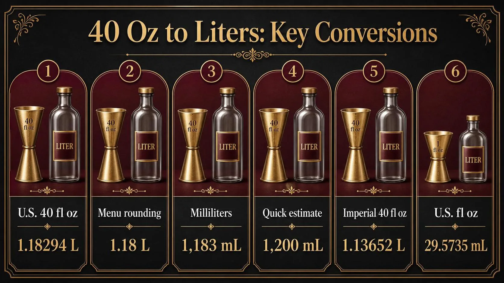 11 Essential Facts About How Much Is 40 Oz In Liters (2026 Complete Hydration, Fitness & Conversion Guide) 1 40 Oz to Liters: Key Conversions — key facts at a glance