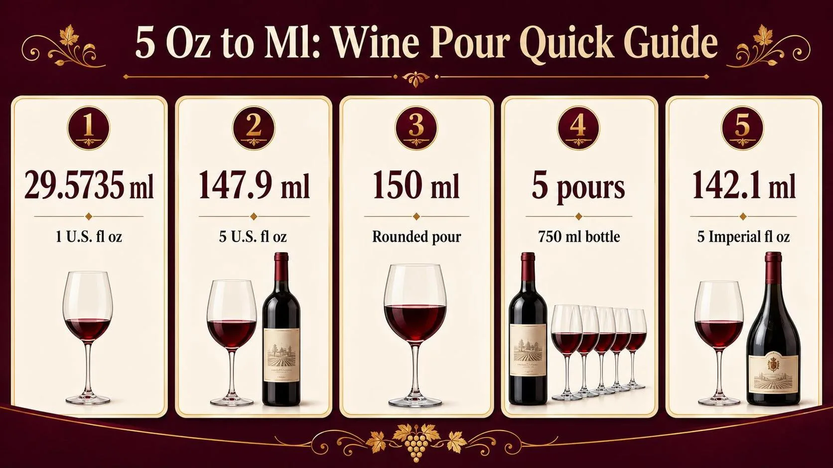 5 Oz to Ml: Wine Pour Quick Guide — key facts at a glance