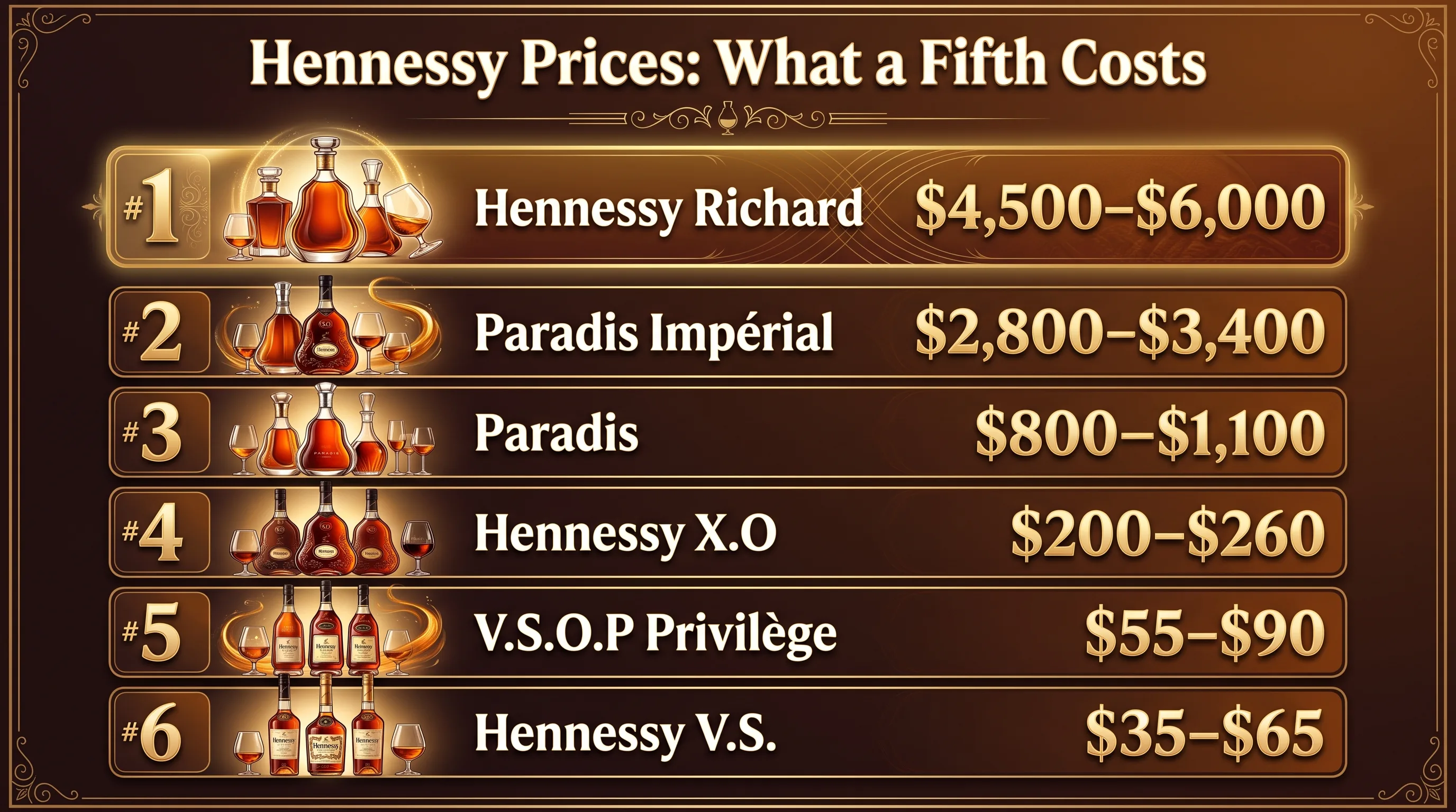 Hennessy Prices: What a Fifth Costs — key facts at a glance