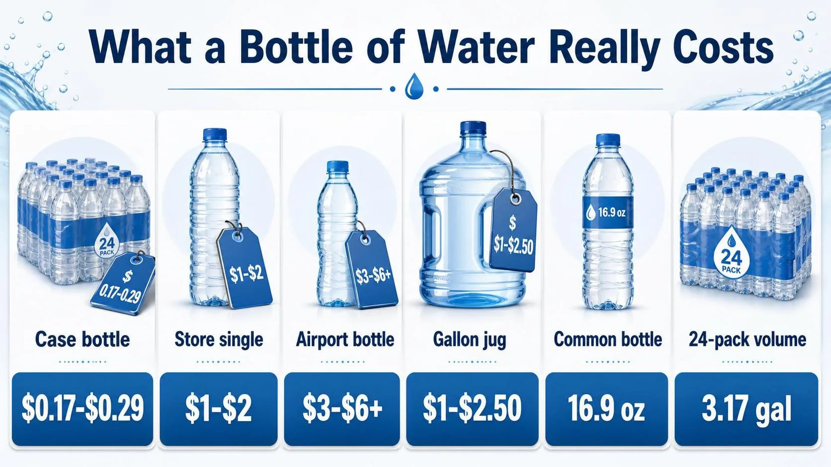 What a Bottle of Water Really Costs — key facts at a glance