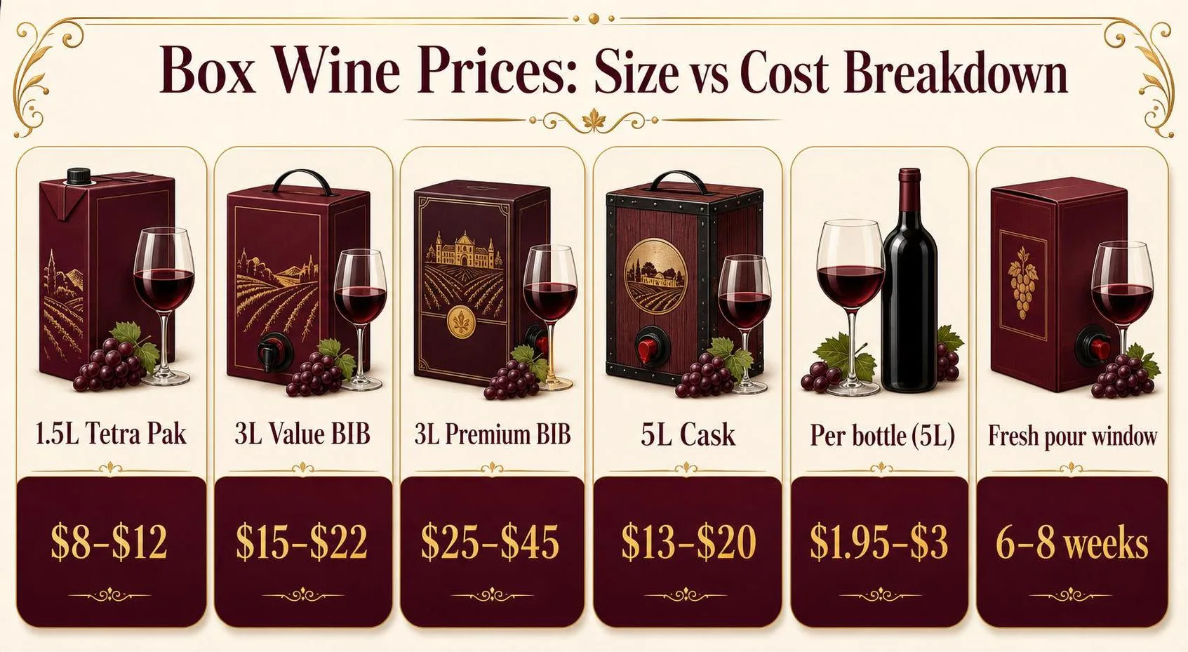 Box Wine Prices: Size vs Cost Breakdown — key facts at a glance