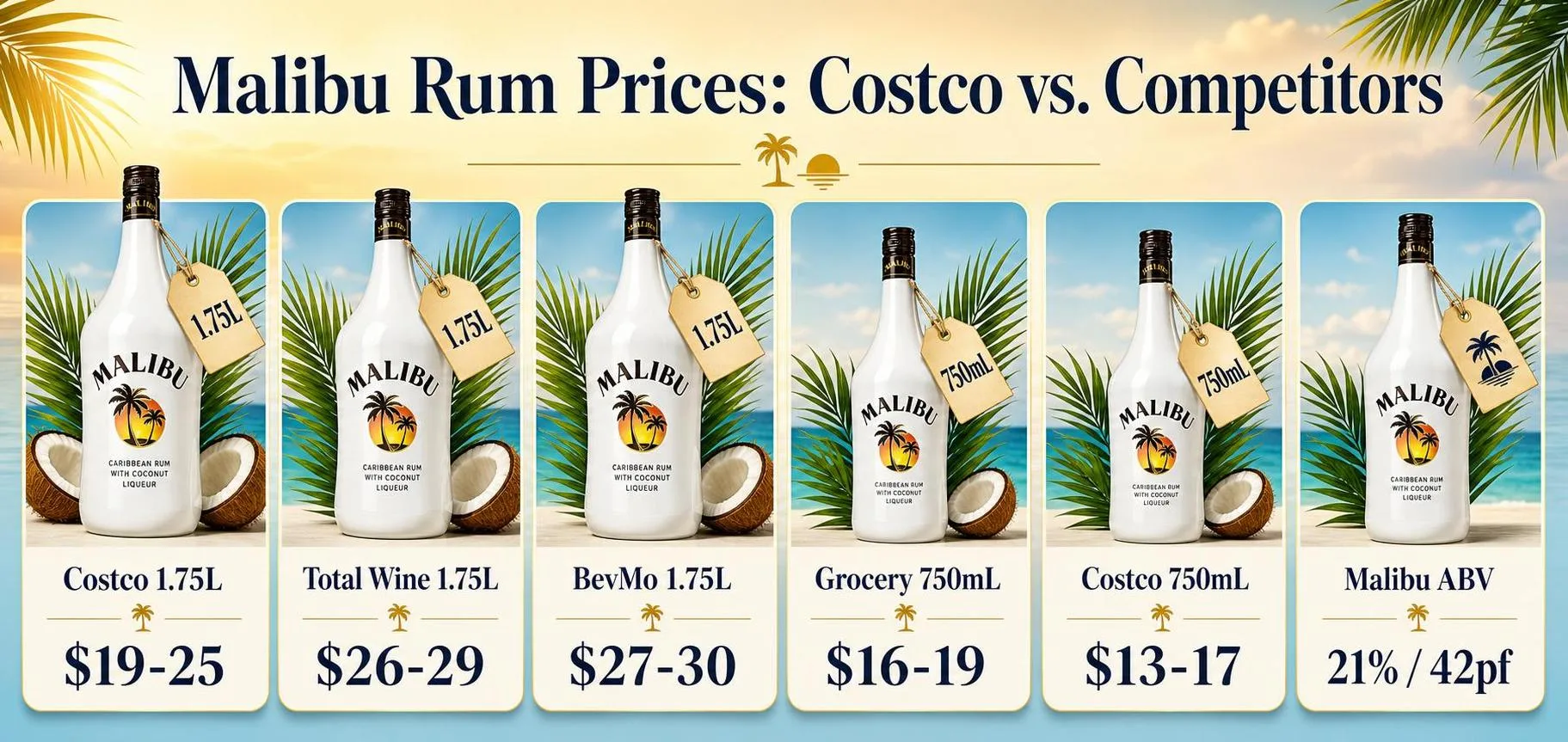 How Much Is Malibu Rum At Costco? 1 Malibu Rum Prices: Costco vs. Competitors — key facts at a glance