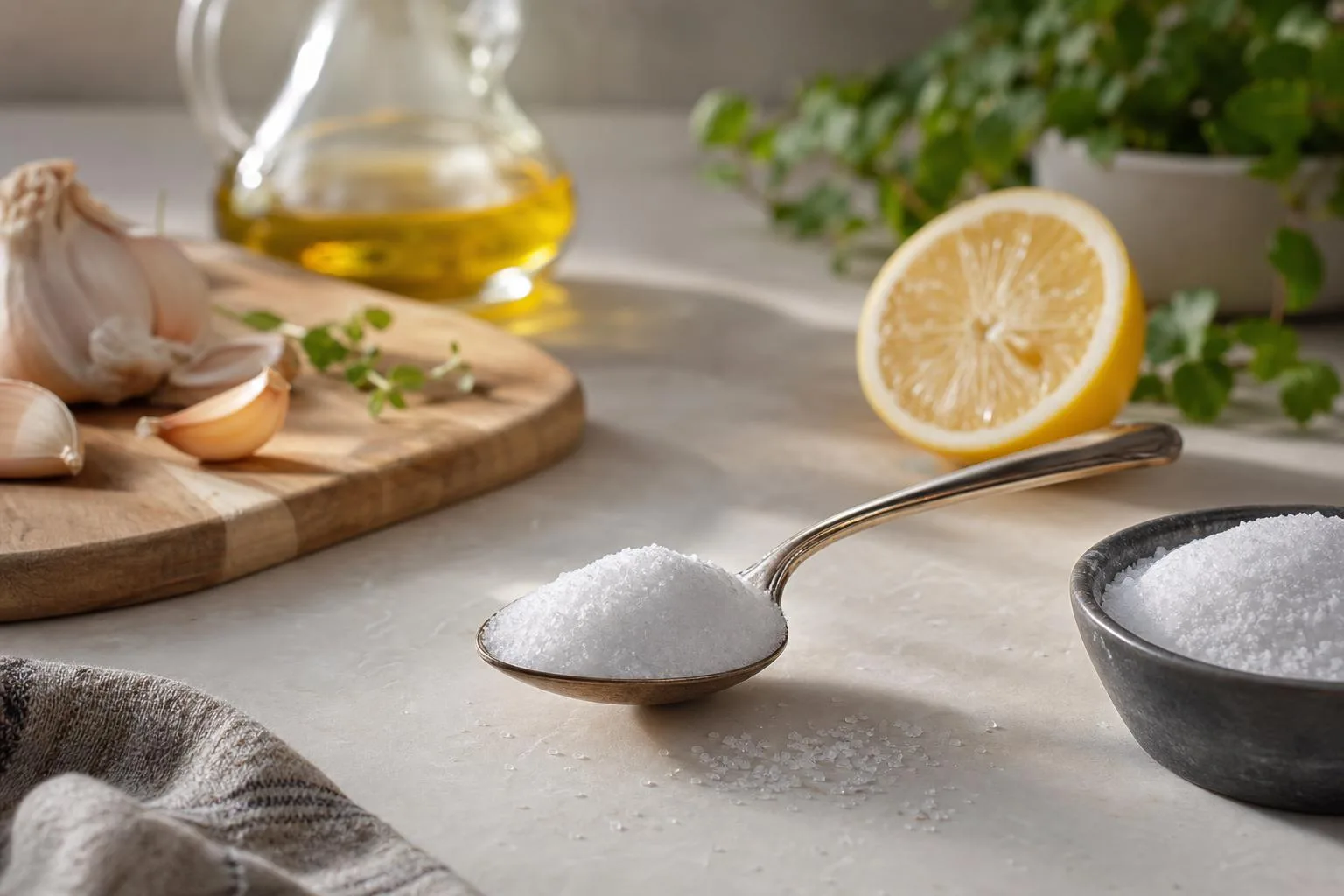 how much sodium in a teaspoon of salt