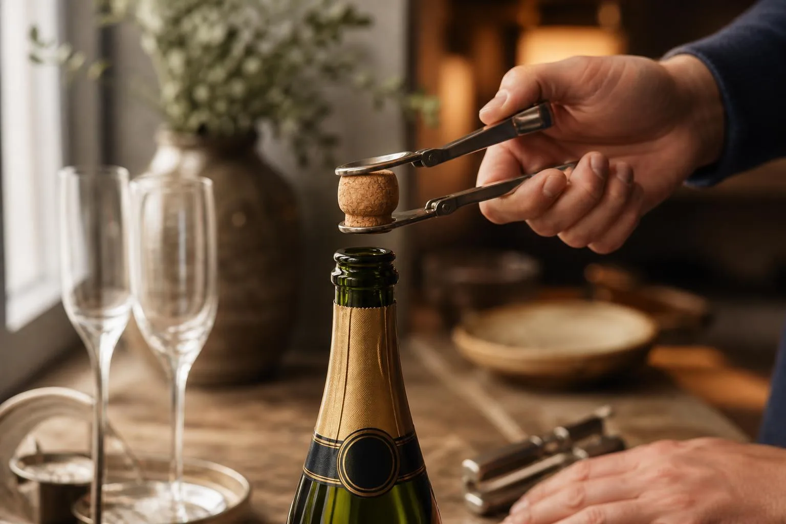 How To Bottle Champagne Cork