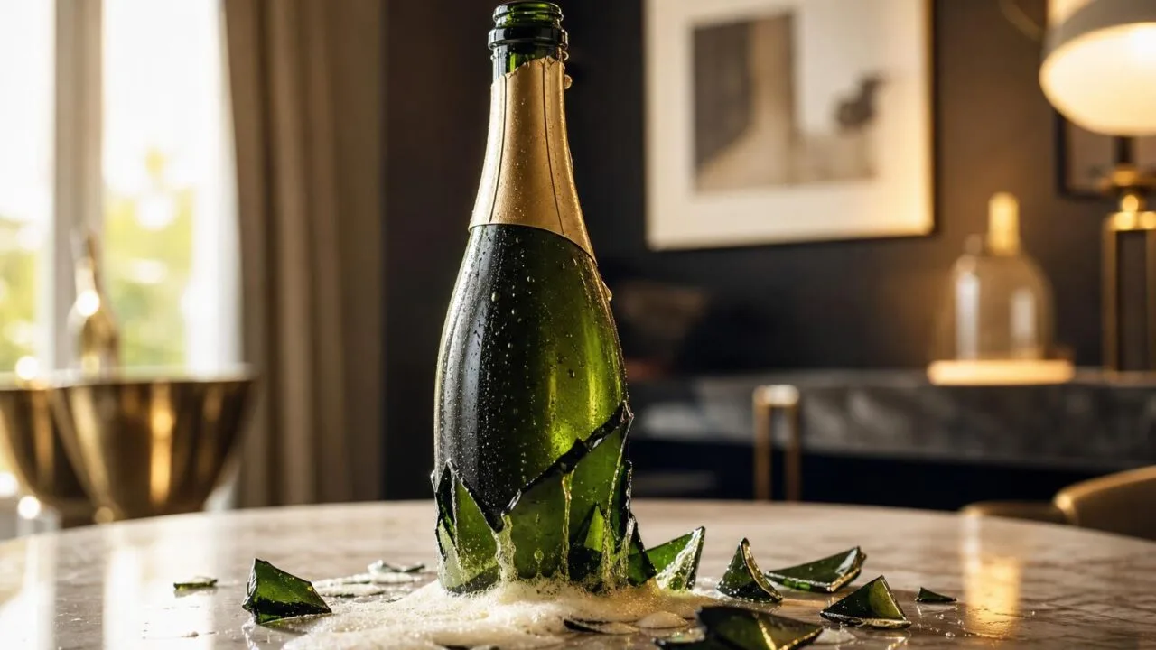 How To Break A Champagne Bottle