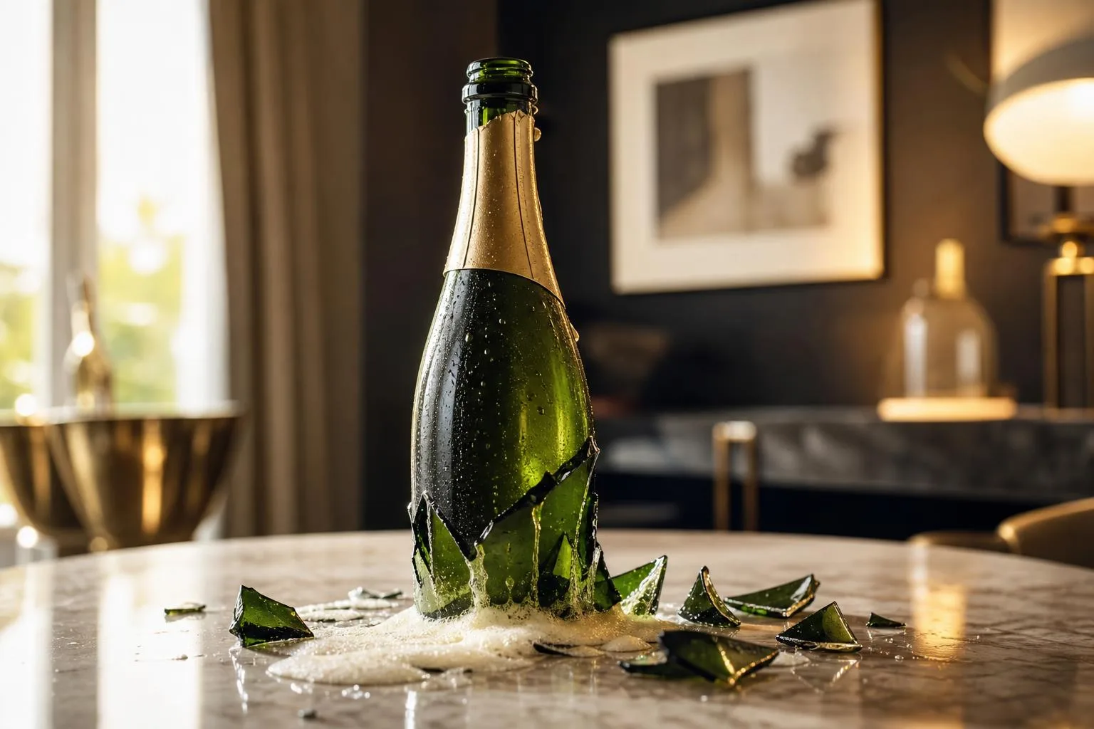 How To Break A Champagne Bottle