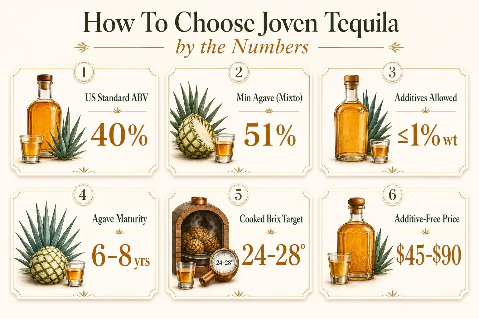 How To Choose Joven Tequila by the Numbers — key facts at a glance