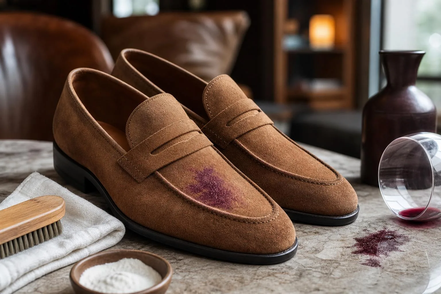 How To Clean Red Wine From Suede Shoes