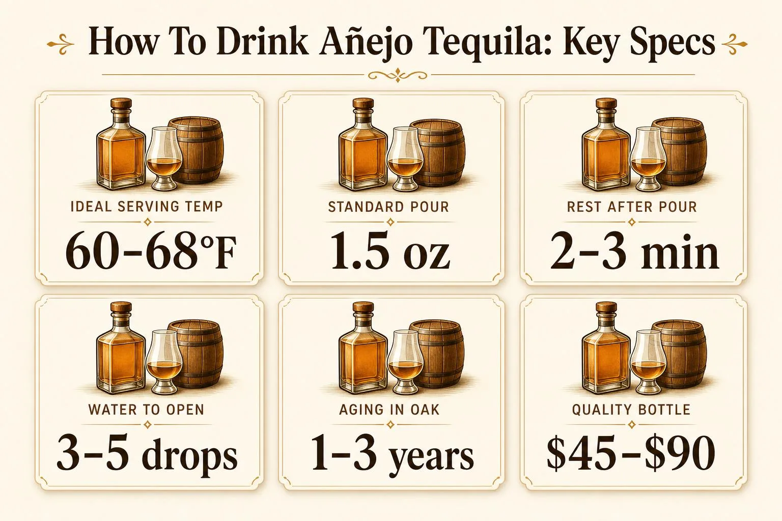 How To Drink Anejo Tequila? 1 How To Drink Añejo Tequila: Key Specs — key facts at a glance