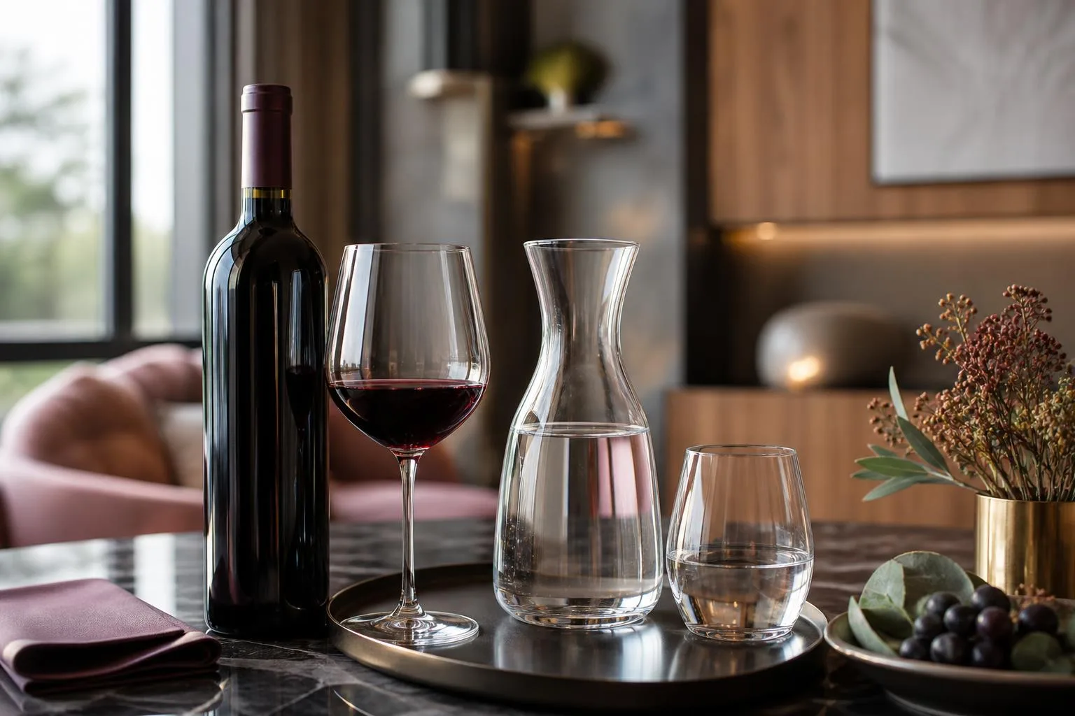 How To Drink Red Wine With Water Or Not
