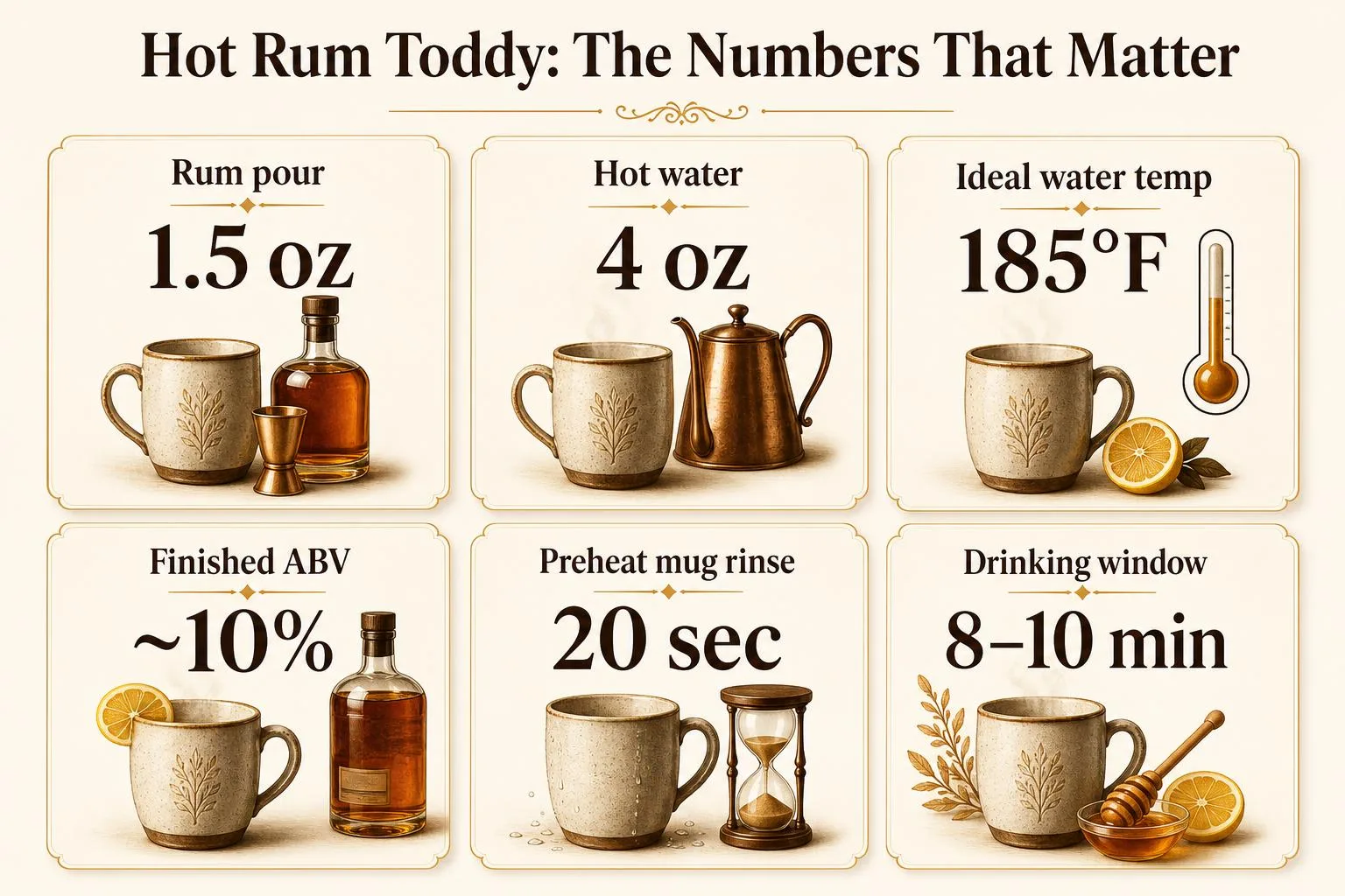 How To Drink Rum With Hot Water? 1 Hot Rum Toddy: The Numbers That Matter — key facts at a glance