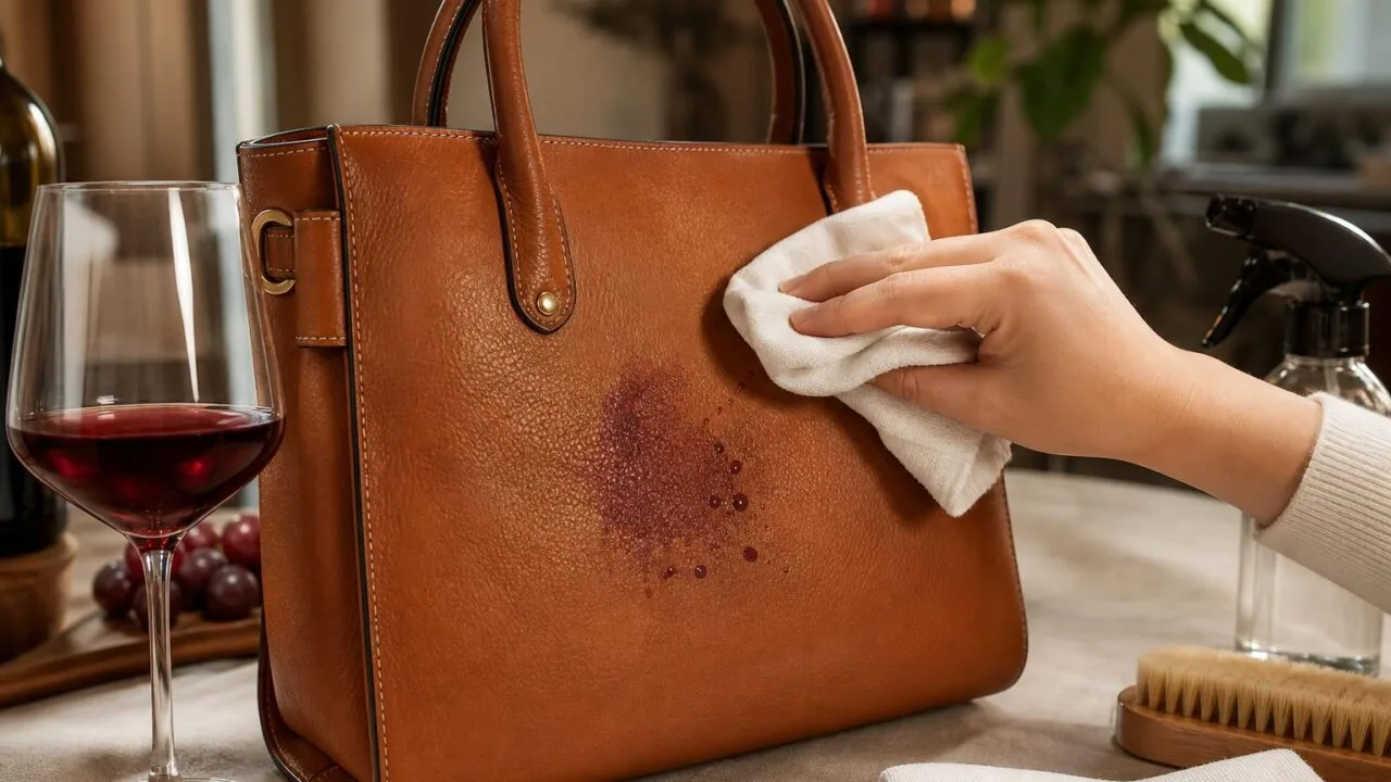 How To Get Red Wine Out Of Leather Bag