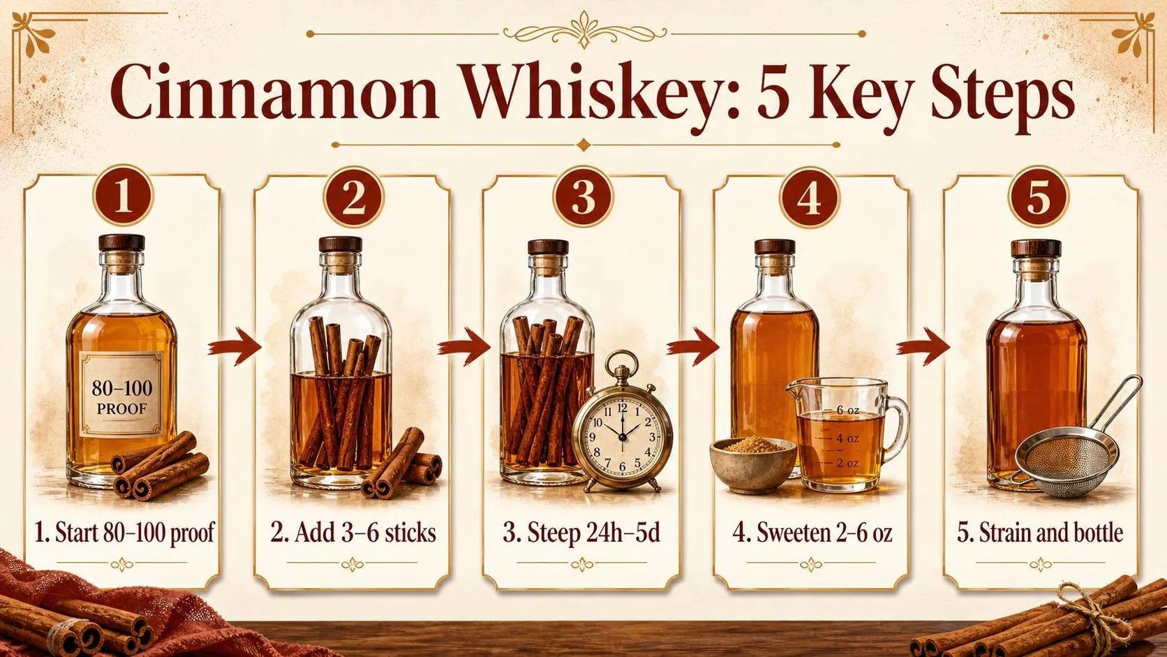 How To Make Cinnamon Whiskey? 1 Cinnamon Whiskey: 5 Key Steps — key facts at a glance