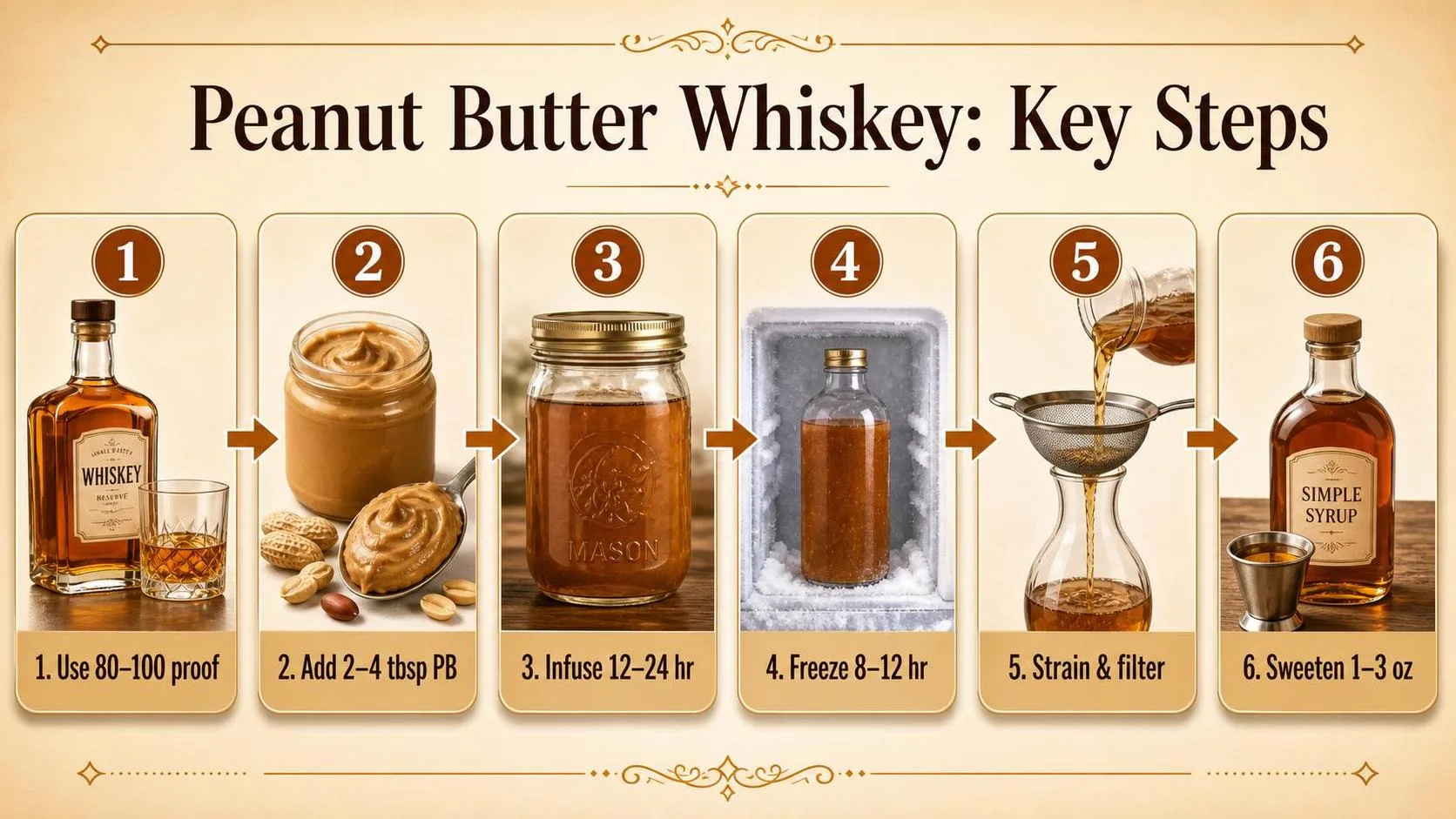 How To Make Peanut Butter Whiskey? 1 Peanut Butter Whiskey: Key Steps — key facts at a glance