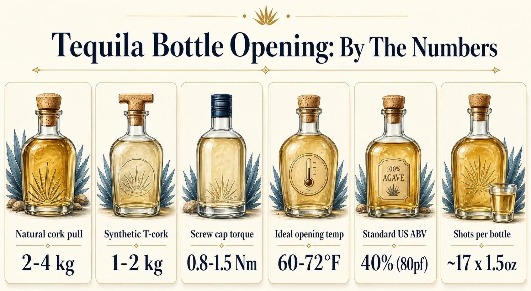 How To Open A Tequila Bottle? 1 Tequila Bottle Opening: By The Numbers — key facts at a glance