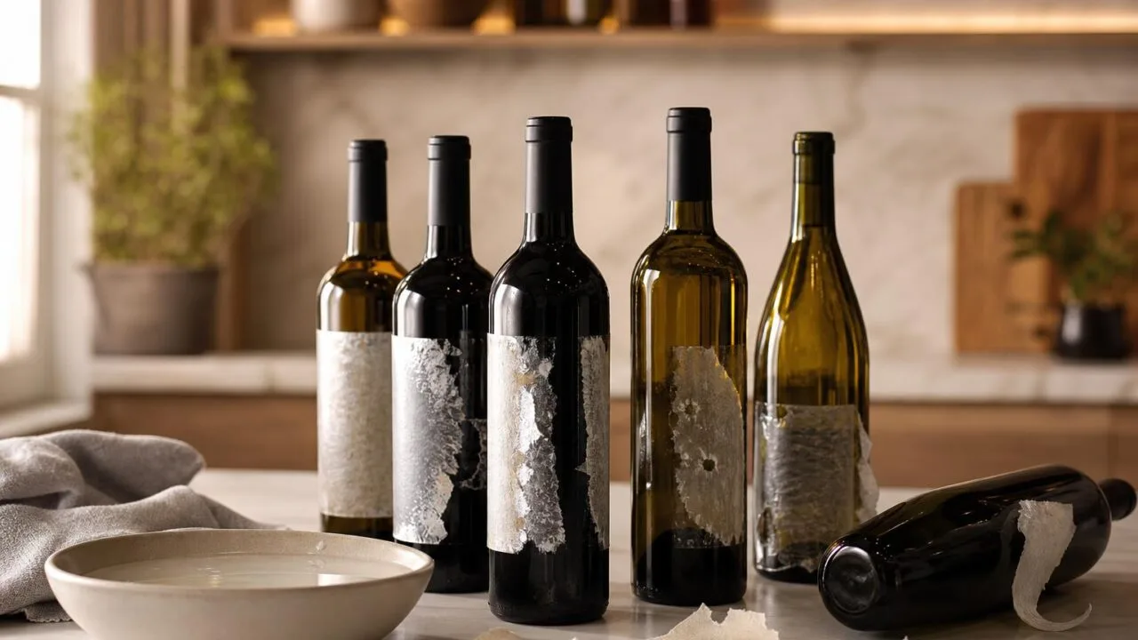 How To Remove Labels From Wine Bottles