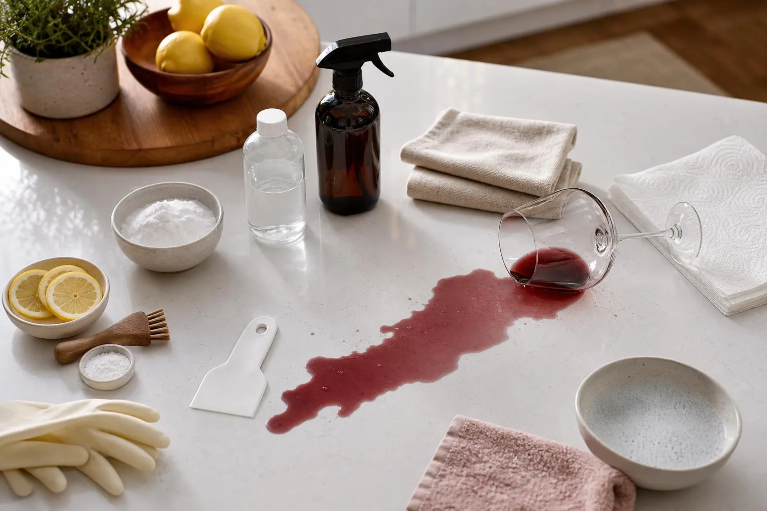 How To Remove Red Wine Stain From White Quartz Countertop — explained with facts and figures in this guide