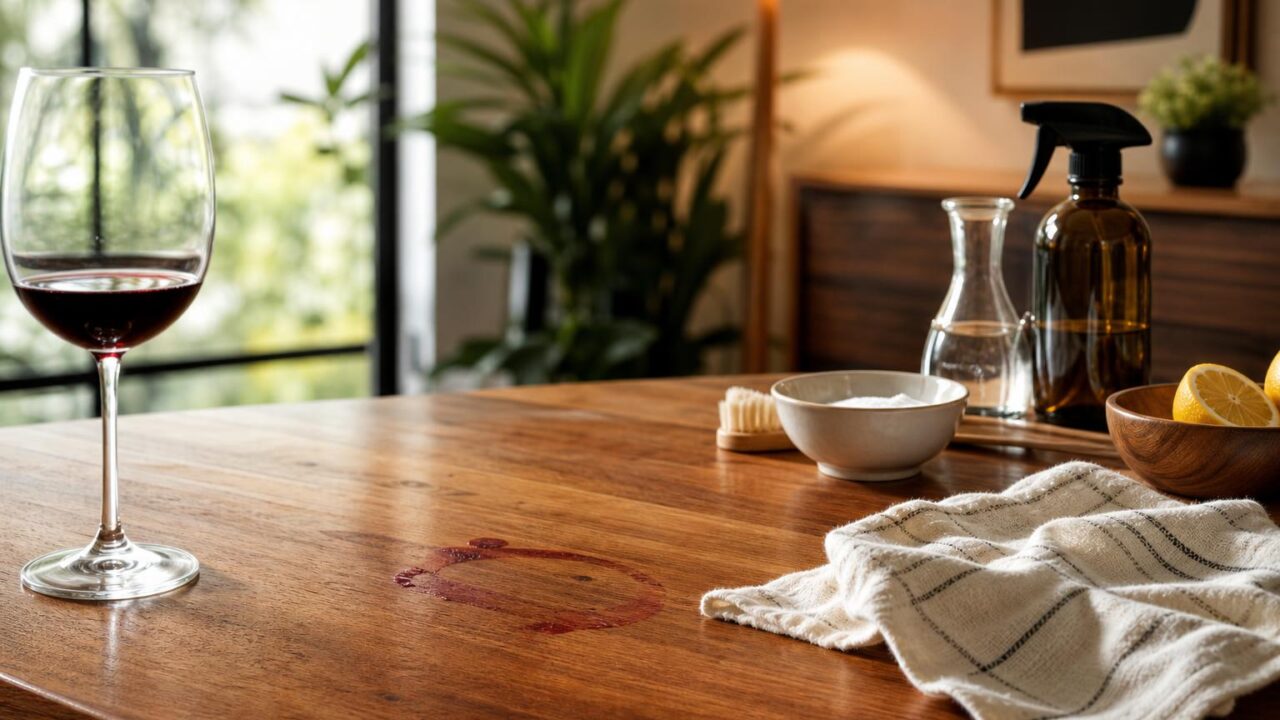 How To Remove Red Wine Stain From Wood Furniture