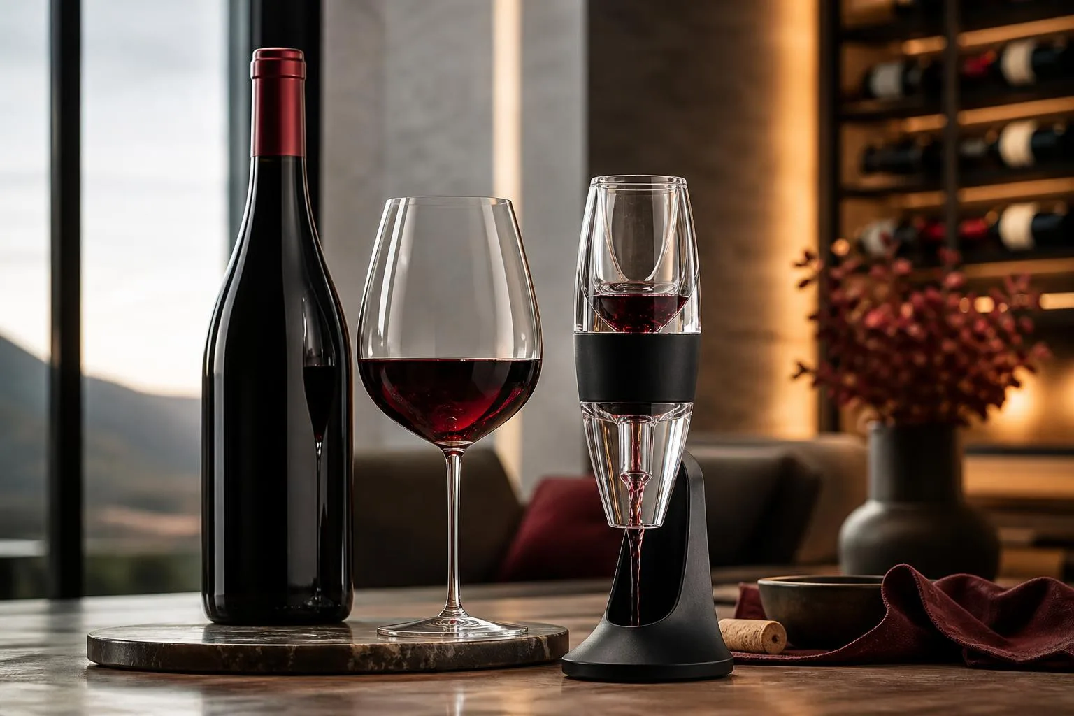 how to remove sulfites from red wine