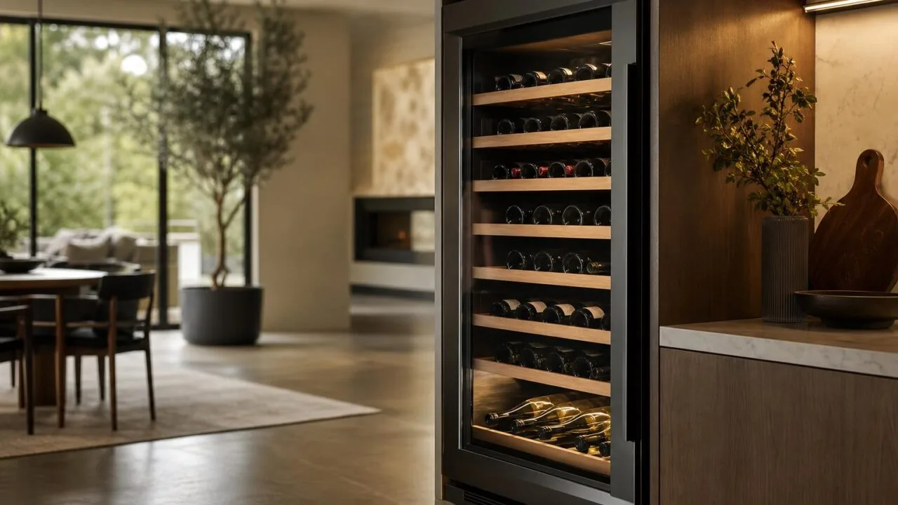 how to set wine cooler temperature