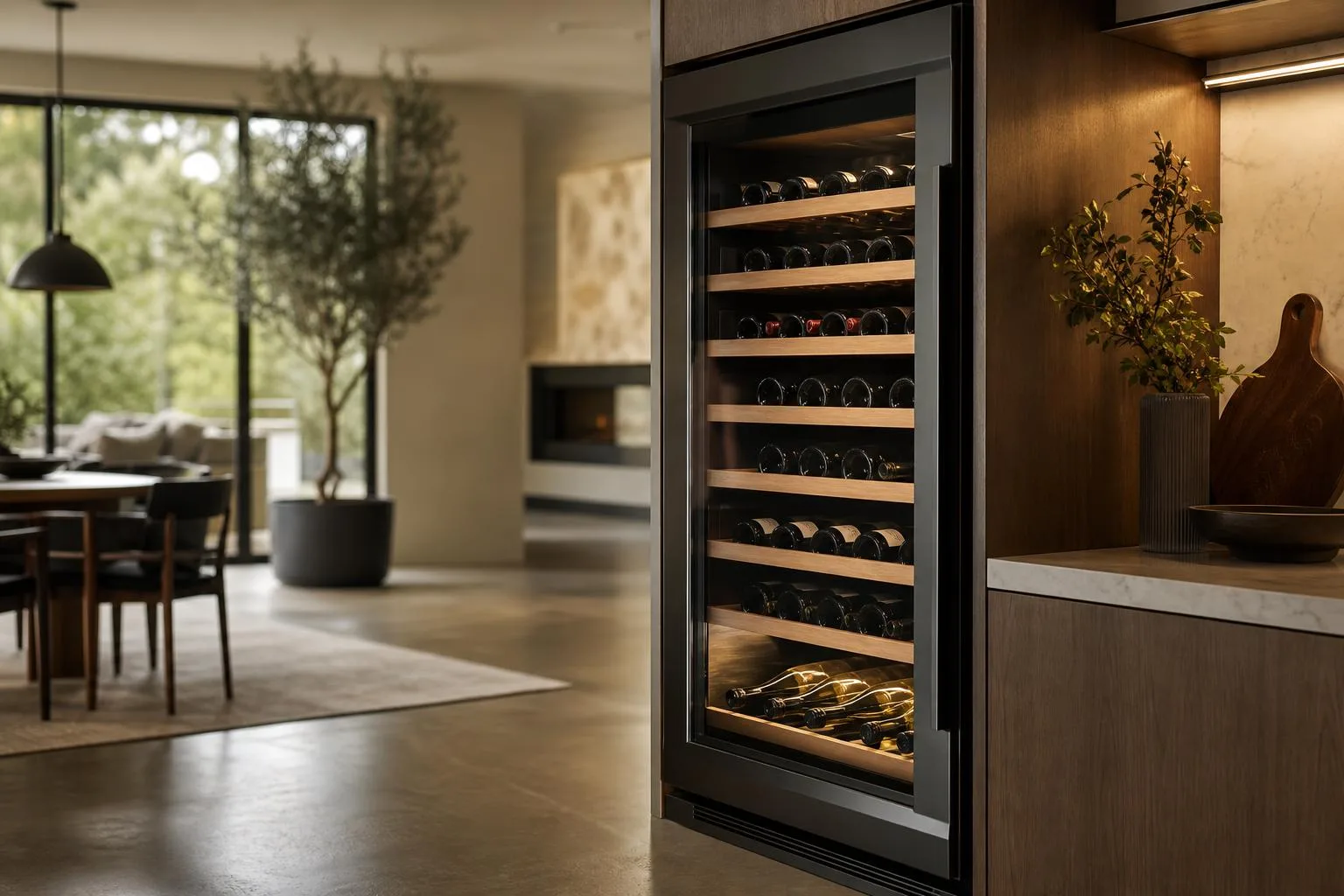 how to set wine cooler temperature