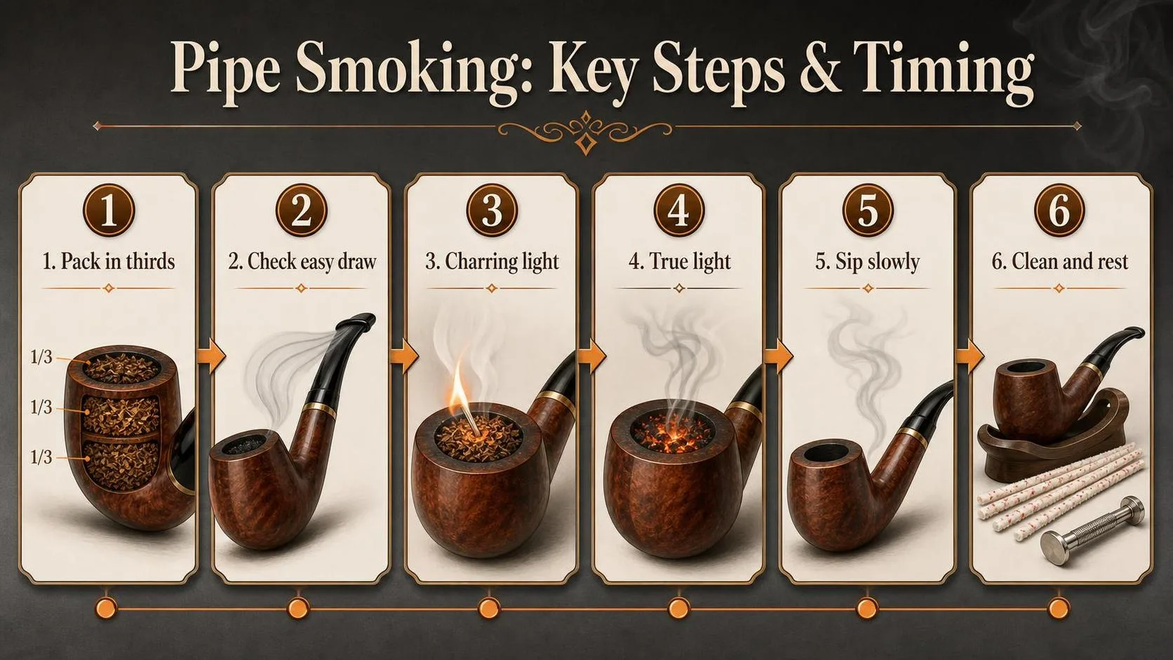 Pipe Smoking: Key Steps & Timing — key facts at a glance